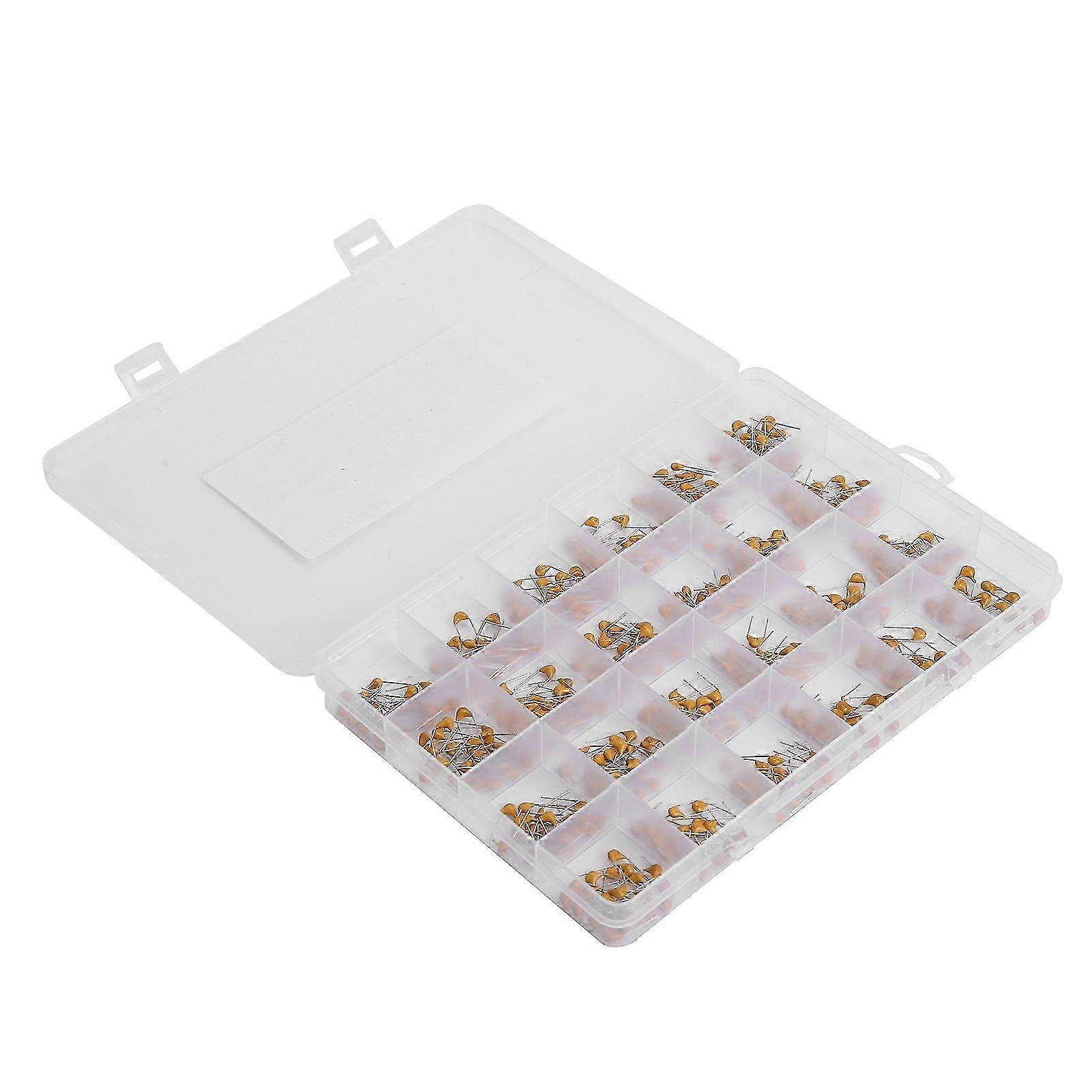 Set Mit 480 Monolithischen Keramikkondensatoren Von 10pf Bis 10µf, 24 Werte, 50v, Stabil Und Korrosionsbeständig, Sortiment Für Elektronik-bastelprojekte.