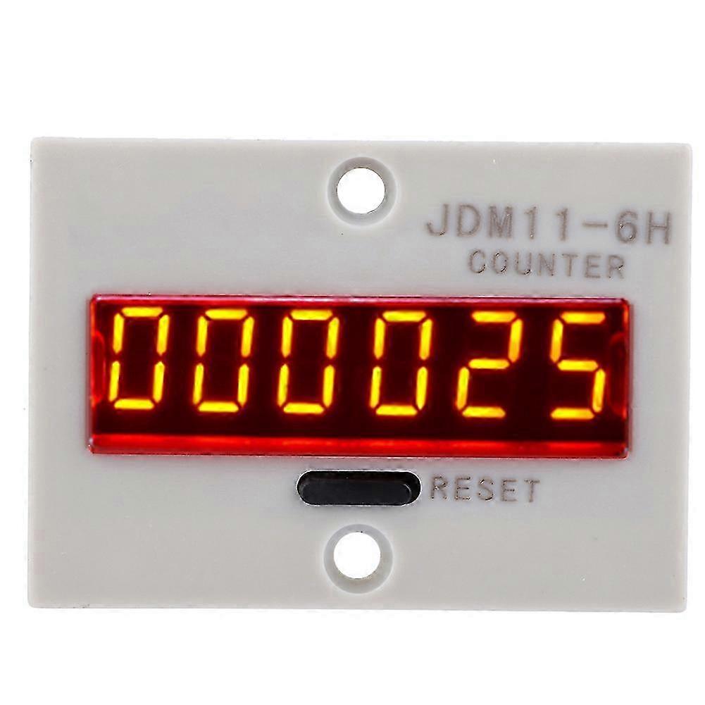Elektronischer Zähler Jdm11-6h, 6-stellige Led-anzeige, Potentialfreies Relais, 220-v-wechselstromversorgung, Präziser Digitaler Totalisator