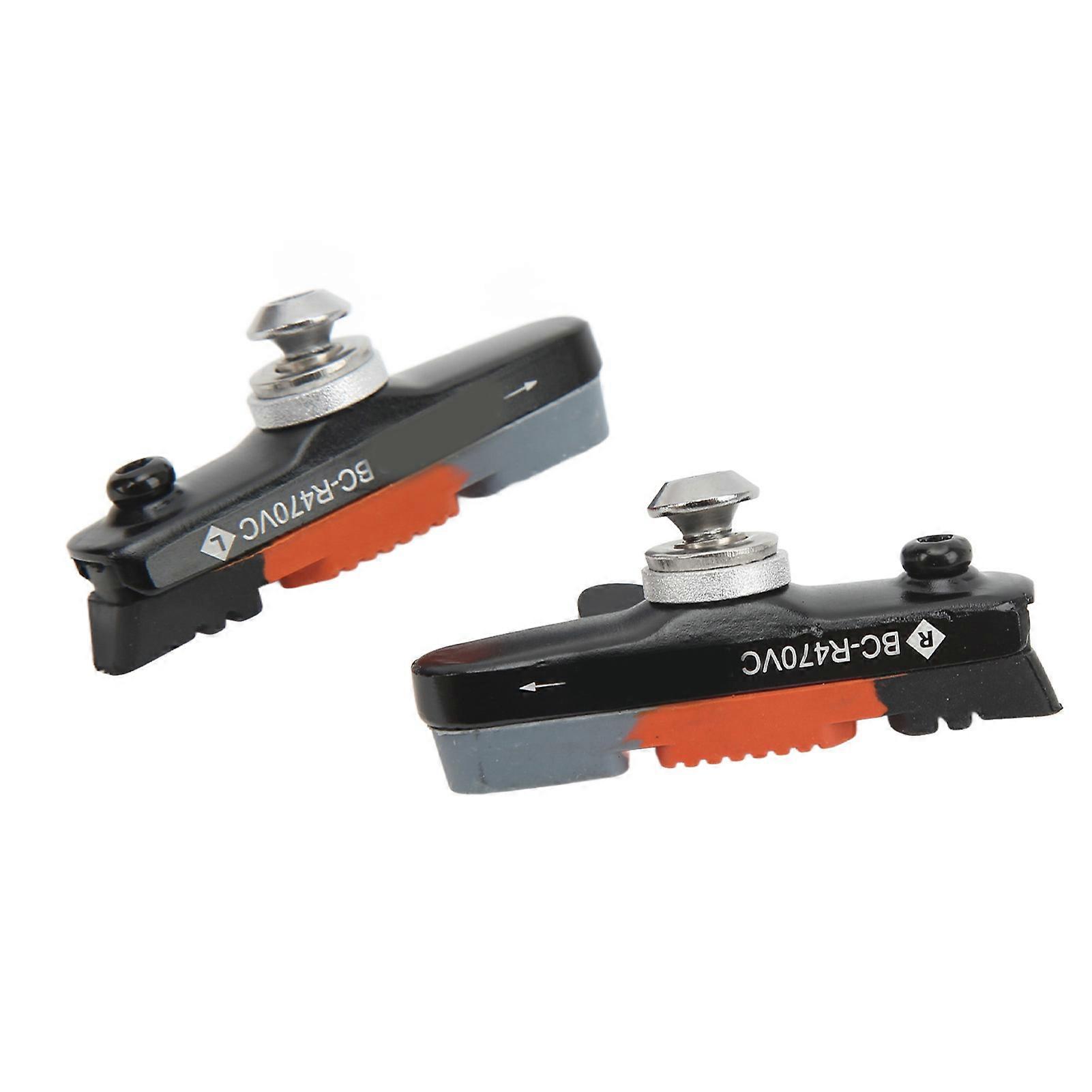 Set Mit 2 Aluminium-bremsbelägen Für Rennräder Und Mountainbikes, Leise Und Verschleißfest, Bremssattelbeläge Für Rennräder.