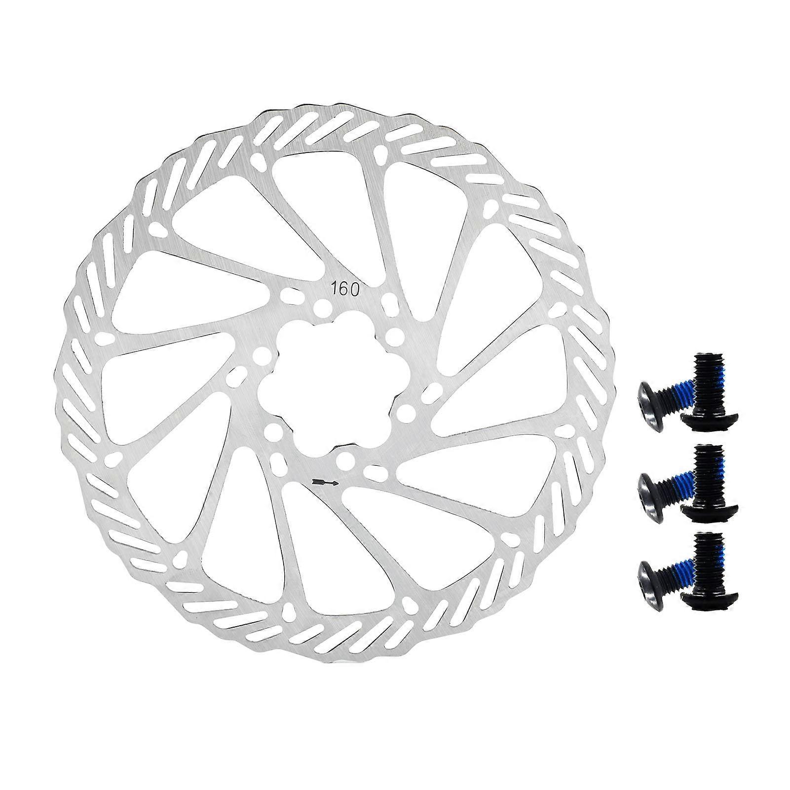 160-mm-rennradbremsscheibe, Leichte, Hohle Edelstahlkonstruktion, Geräuscharm Und Rostfrei, Hochleistungsbremssattel Für Rennräder.