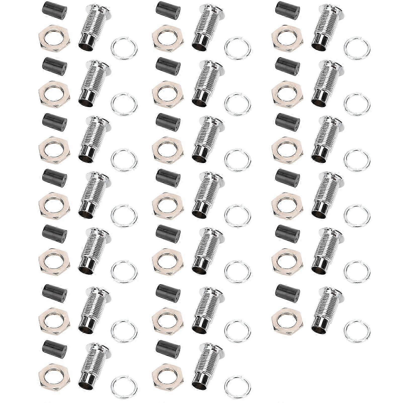 20 Stück 5-mm-led-panel-einbaufassungen, Flacher Metallring Aus Messing, Industrielle Kontrollleuchte, Fester Sockel Zur Steuerung, 20er-packung
