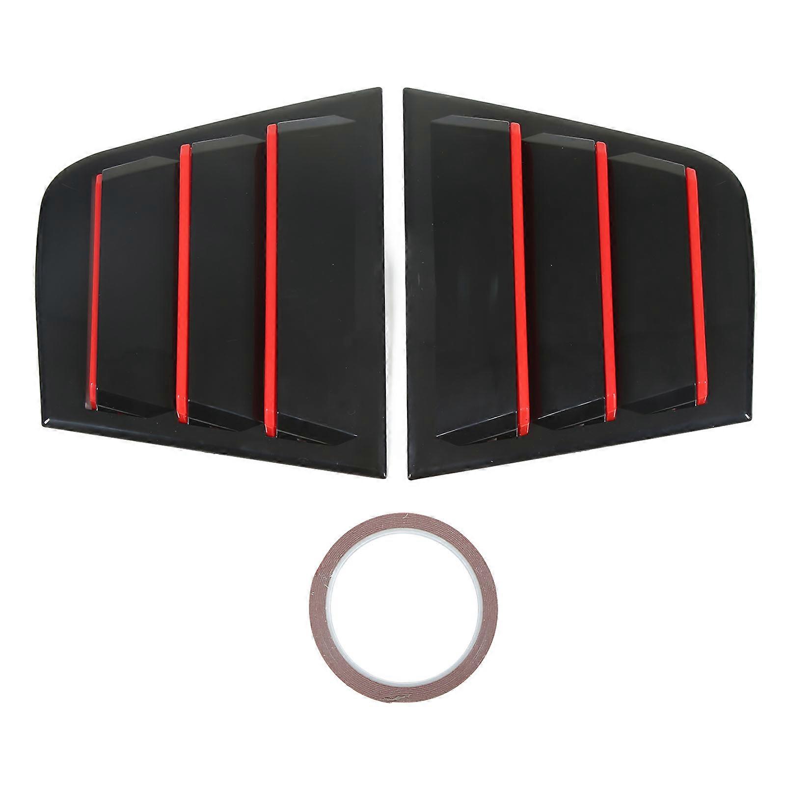 2er-set Seitliche Lüftungsschlitze Aus Abs Für Dodge Charger (2015–2022), Fensterabdeckungen Mit Lufteinlässen, Schwarze Zierleisten