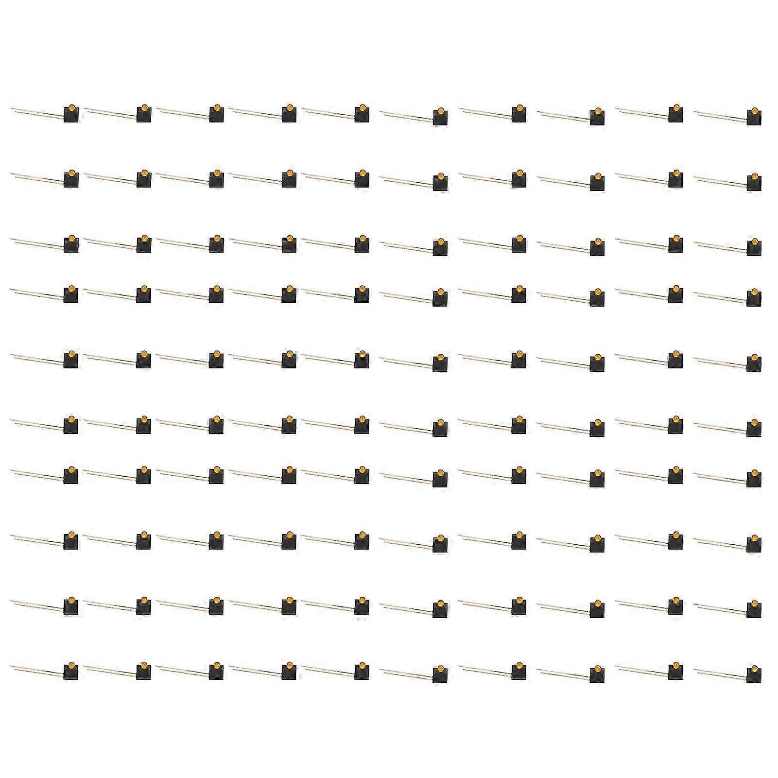 100 Stück 3-mm-led-fassungen In Orange, 90°-winkelfassungen, Industrielle Steuerungskomponenten Mit Beleuchtung