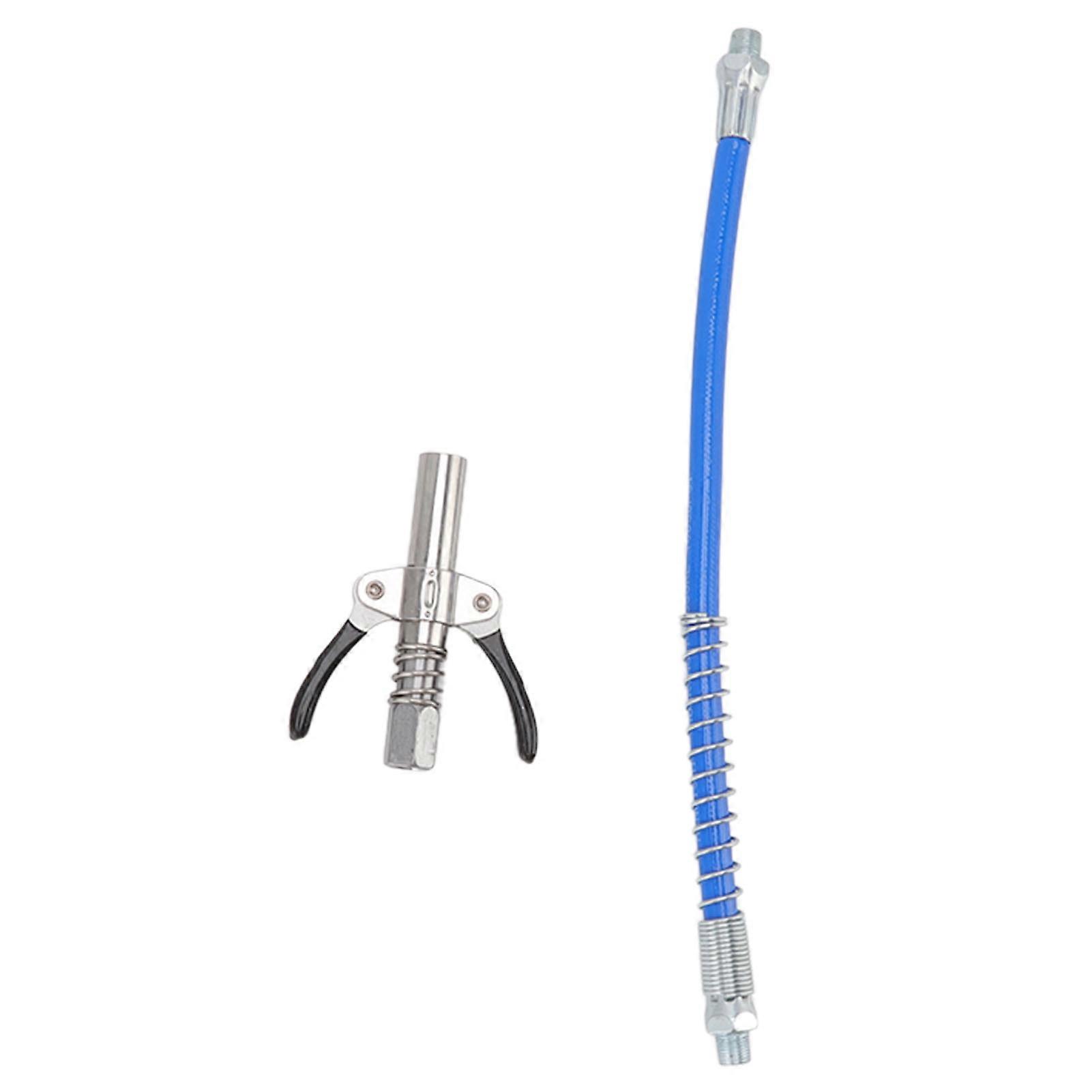 Hochdruck-schmiernippel Mit Doppelter Verriegelung, Manuell Und Elektrisch, Mit 30,5 Cm Schlauch Und G1/8 Außengewinde.