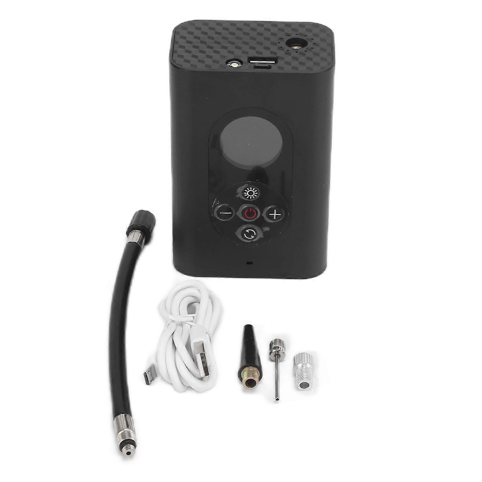 Tragbare, Kabellose, Per Usb Aufladbare Elektrische Luftpumpe, Intelligente Hochdruck-luftpumpe Mit Lcd-bildschirm Und Led-beleuchtung