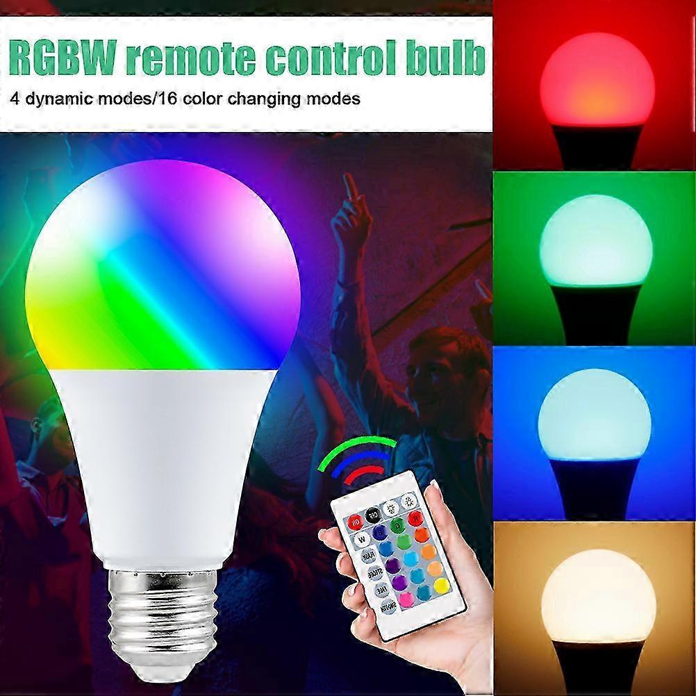 Rgb-led-lampe Mit Farbwechsel Und Dimmfunktion Sowie Fernbedienung