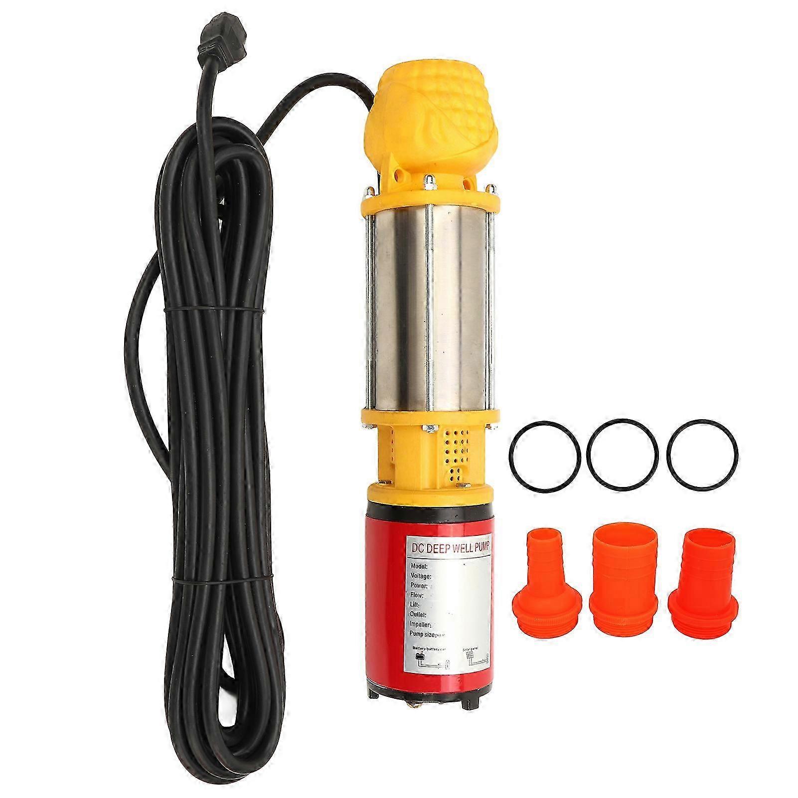 24v 300w Solar-tauchpumpe, Fördermenge 5 M³/h, Förderhöhe 12 M, Für Bewässerung Und Bewässerung, Hochleistungs-gleichstrommotor.