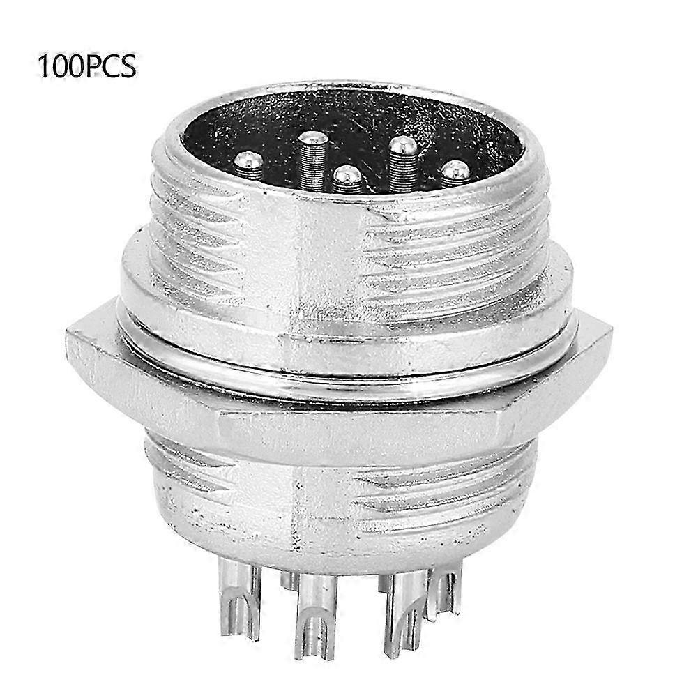 Berm Aviation 8-poliger Universalstecker, Edelstahlgehäuse, 16 Mm, Packung Mit 100 Stück, Hochleistungs-elektrostecker Für Professionelle Verkabelung.