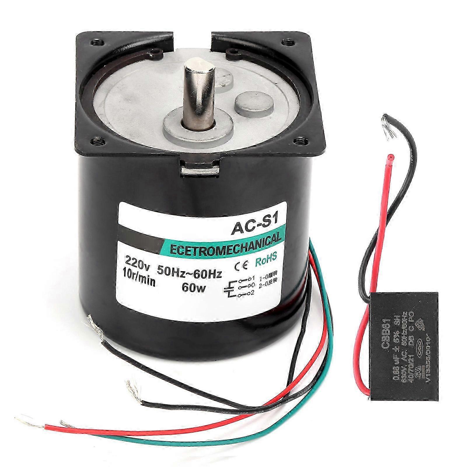 220v Wechselstrom 60w Xd80ktyz10 10rpm Synchronmotor, Permanentmagnet-exzenterwelle, Hohes Drehmoment, Niedrige Drehzahl, Hohe Leistung, Für Den Einsatz In Haushalt Und Industrie.