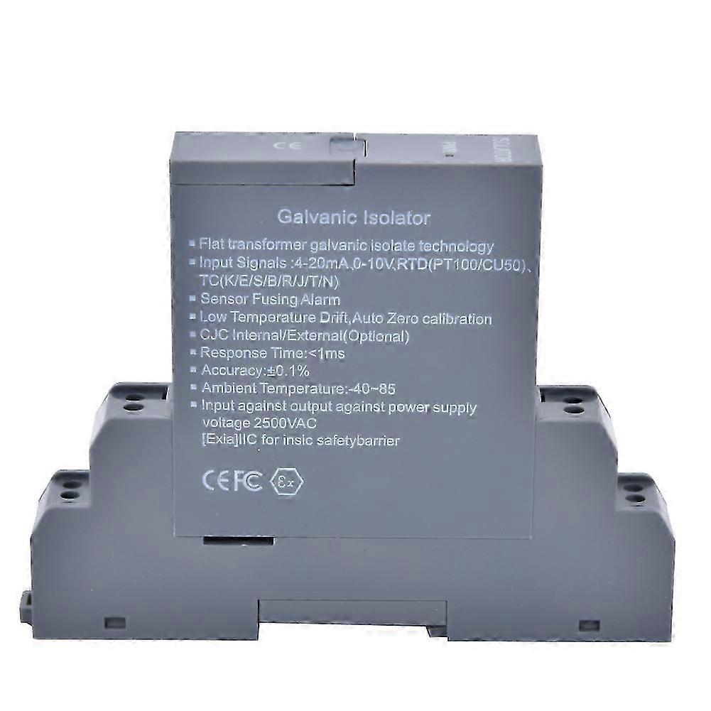 Glc Spannungs-strom-signalisolator-wandler, 1 Eingang 1 Ausgang Sender, Steckbarer Stromverteiler, Dc-bereich 0-10v, Kompaktes Modul.