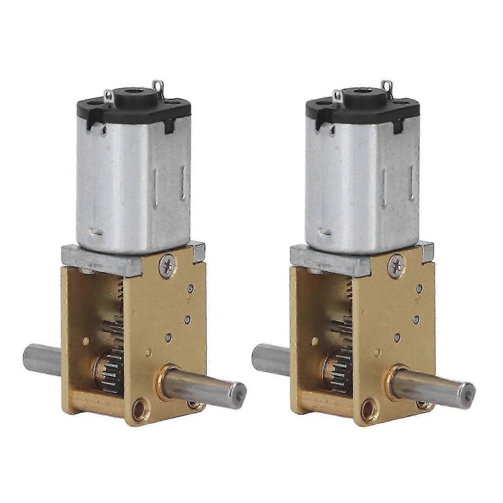 6v Gleichstrom-getriebemotor, 190 U/min, Doppelwelle, Geräuscharmer Kupferuntersetzer, 2er-pack, Geräuscharm, Hohe Leistung.