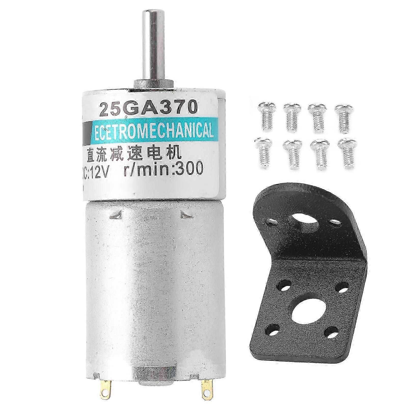 12v Dc Getriebemotor Xd25ga370, 300 U/min, Beidseitig Im Uhrzeigersinn/gegen Den Uhrzeigersinn, Niedrige Drehzahl, Halterung Im Lieferumfang Enthalten, Für Den Automatisierten Industriellen Einsatz, R