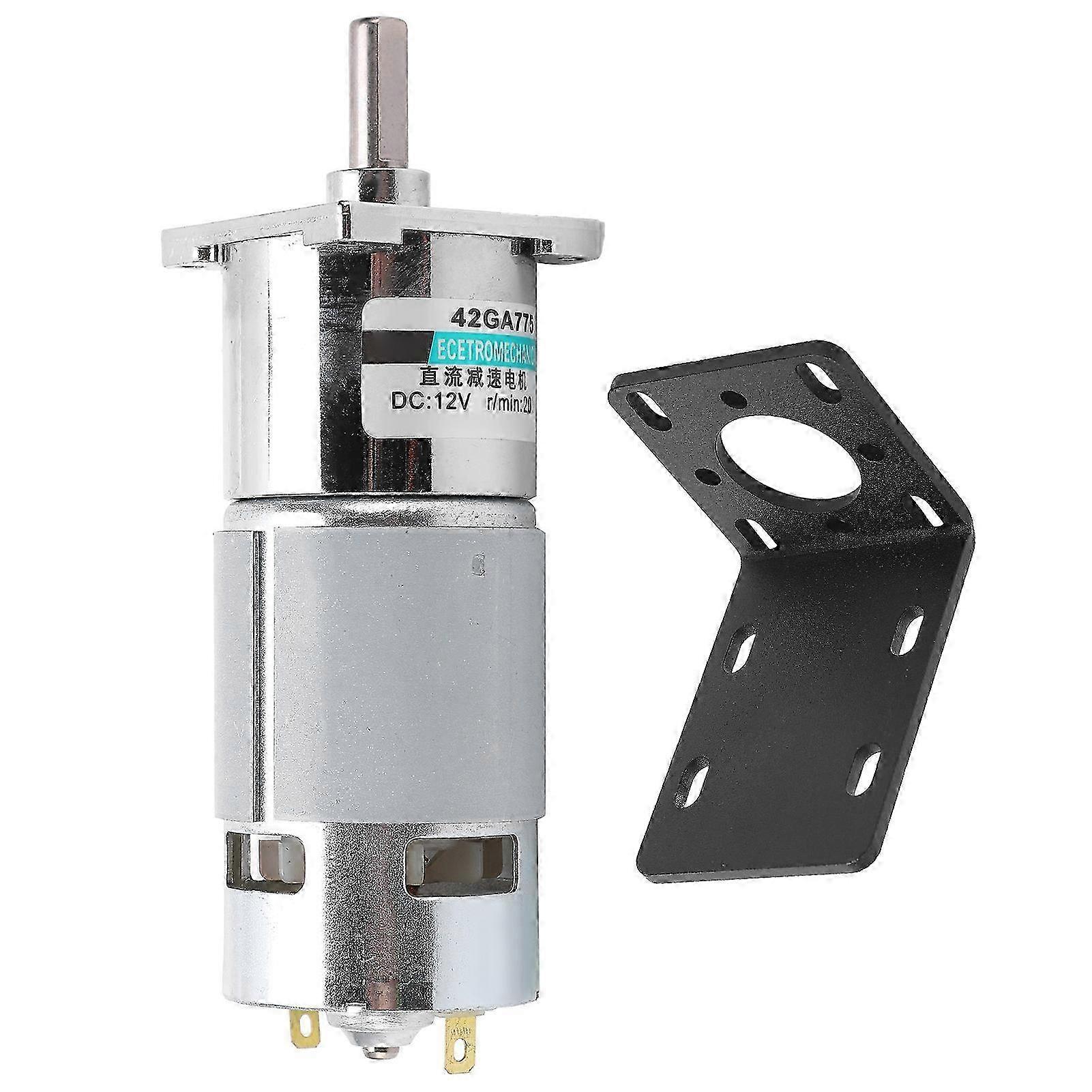 12v Gleichstrom-getriebemotor Xd42ga755, 20 U/min, Niedrige Drehzahl, Permanentmagnet, Beidseitige Drehrichtung Cw/ccw, Mit Halterung, Sportsteuerung, Kompakt Und Robust.