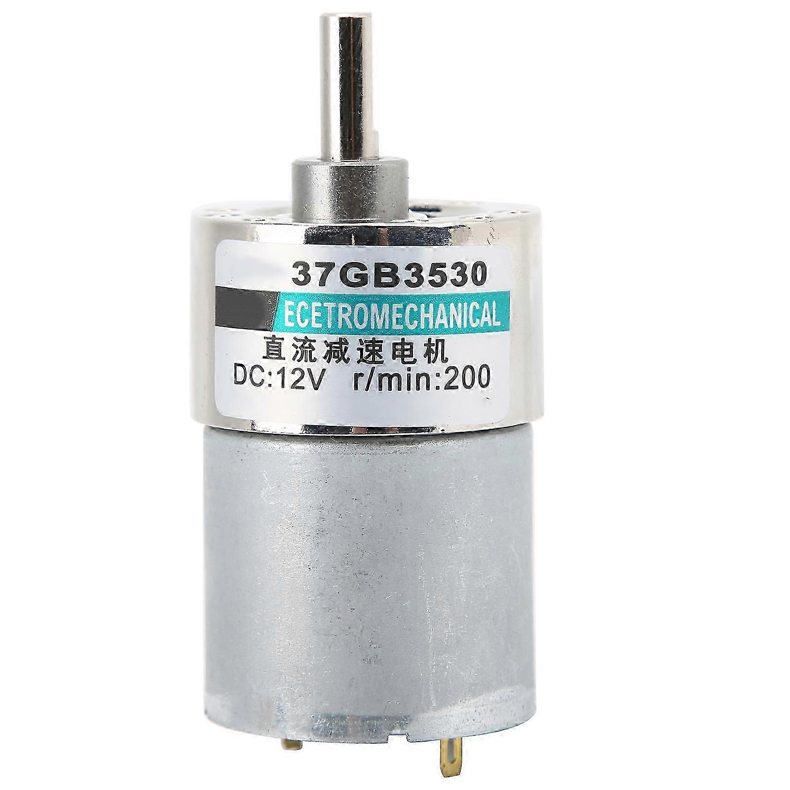 12v Gleichstrom-getriebemotor Xd-37gb3530, Kupfer, Mini-hochdrehmomentmotor Für Mikromaschinen, 200 U/min, Hohes Drehmoment, Robust Und Kompakt.