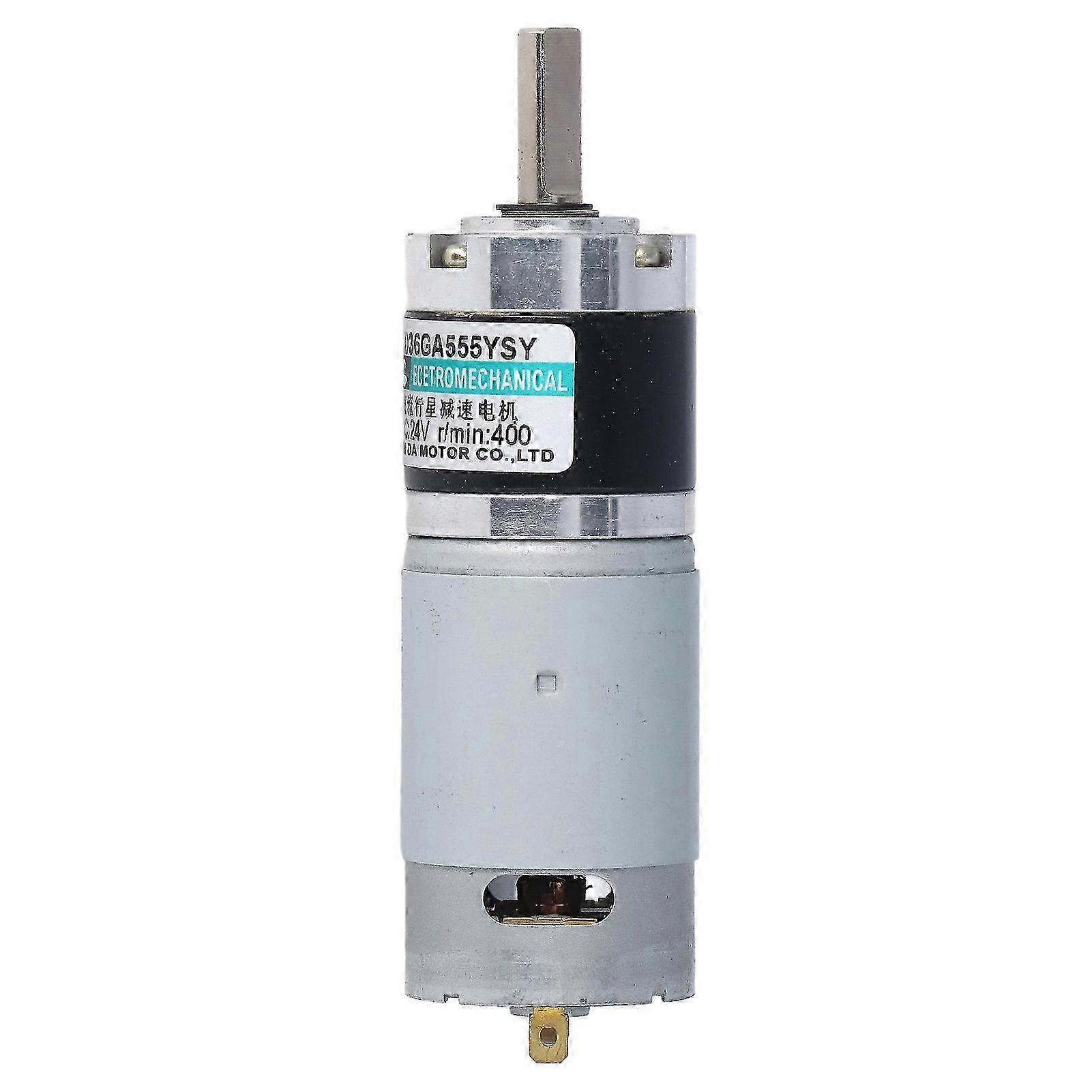 24v Gleichstrom-getriebemotor, 400 U/min, Drehung Im Und Gegen Den Uhrzeigersinn, Hohes Drehmoment, Einstellbares Untersetzungsgetriebe, Für Industrielle Anwendungen Und Heimwerkerprojekte.