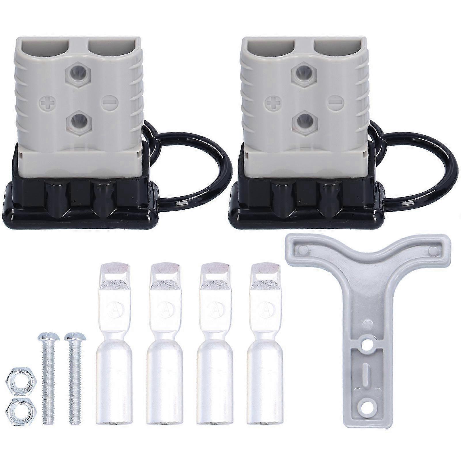120-a-600-v-batterieanschluss, Schnellkupplung, Leicht, Robust, Stecker (weiblich/männlich), Grau, Für Elektrische Systeme
