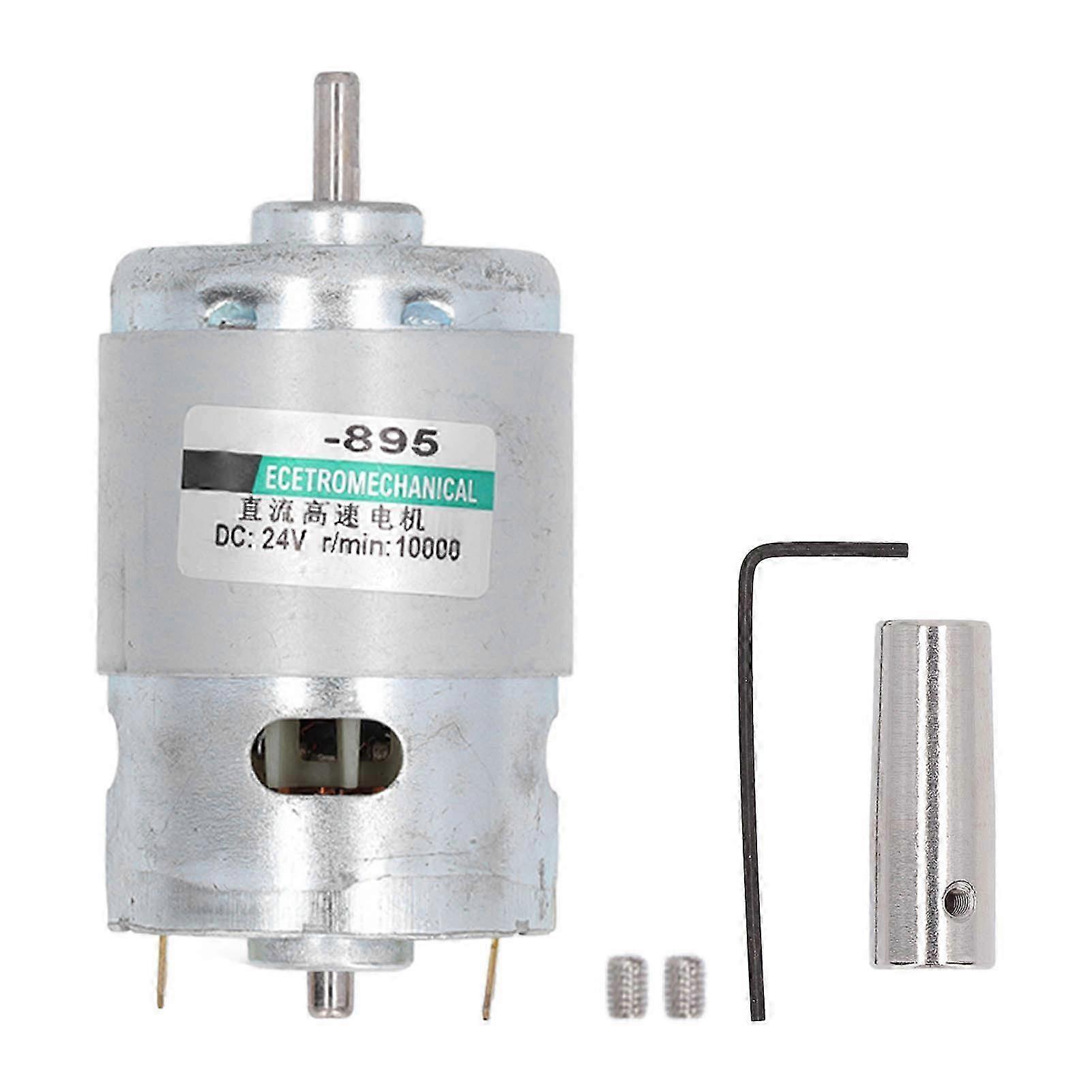 24-v-gleichstrommotor Mit 10.000 U/min, Rechts- Und Linkslauf, Schnelle Wärmeableitung, Mini-hochgeschwindigkeitsmotor Für Entsafter Und Bohrmaschinen, Mit Pleuelstange, Kompakt Und Leistungsstark