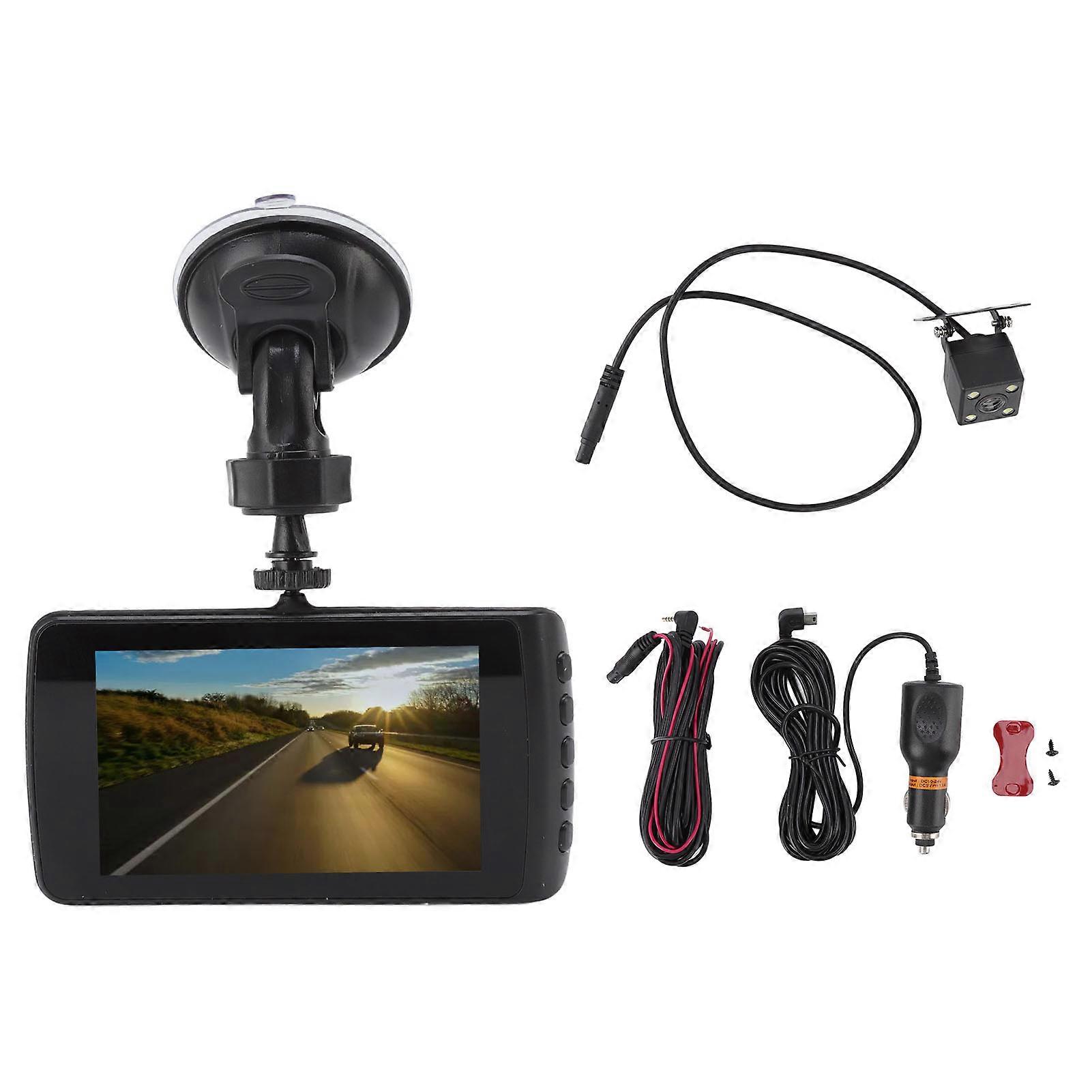 Dual-objektiv-full-hd-1080p-auto-dvr-kamera Mit Loop-aufnahme, Bewegungserkennung, G-sensor Und Parküberwachung