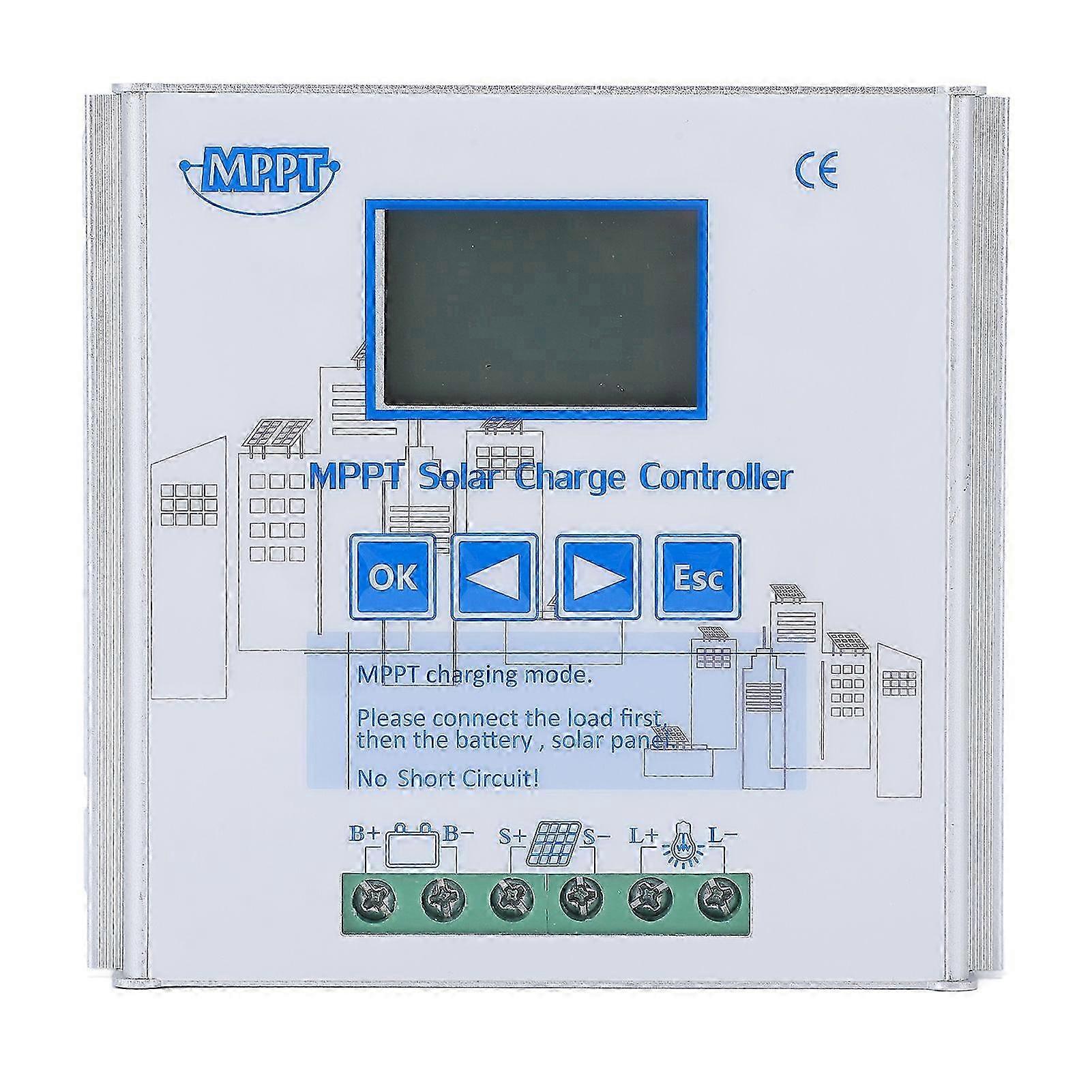 20a 12v/24v Mppt-solarladeregler, Intelligenter Pwm-regler Für Photovoltaikmodule, Universell Einsetzbar Mit Lcd-display, Integrierter Schutz, Für Wohnmobile Und Privathaushalte