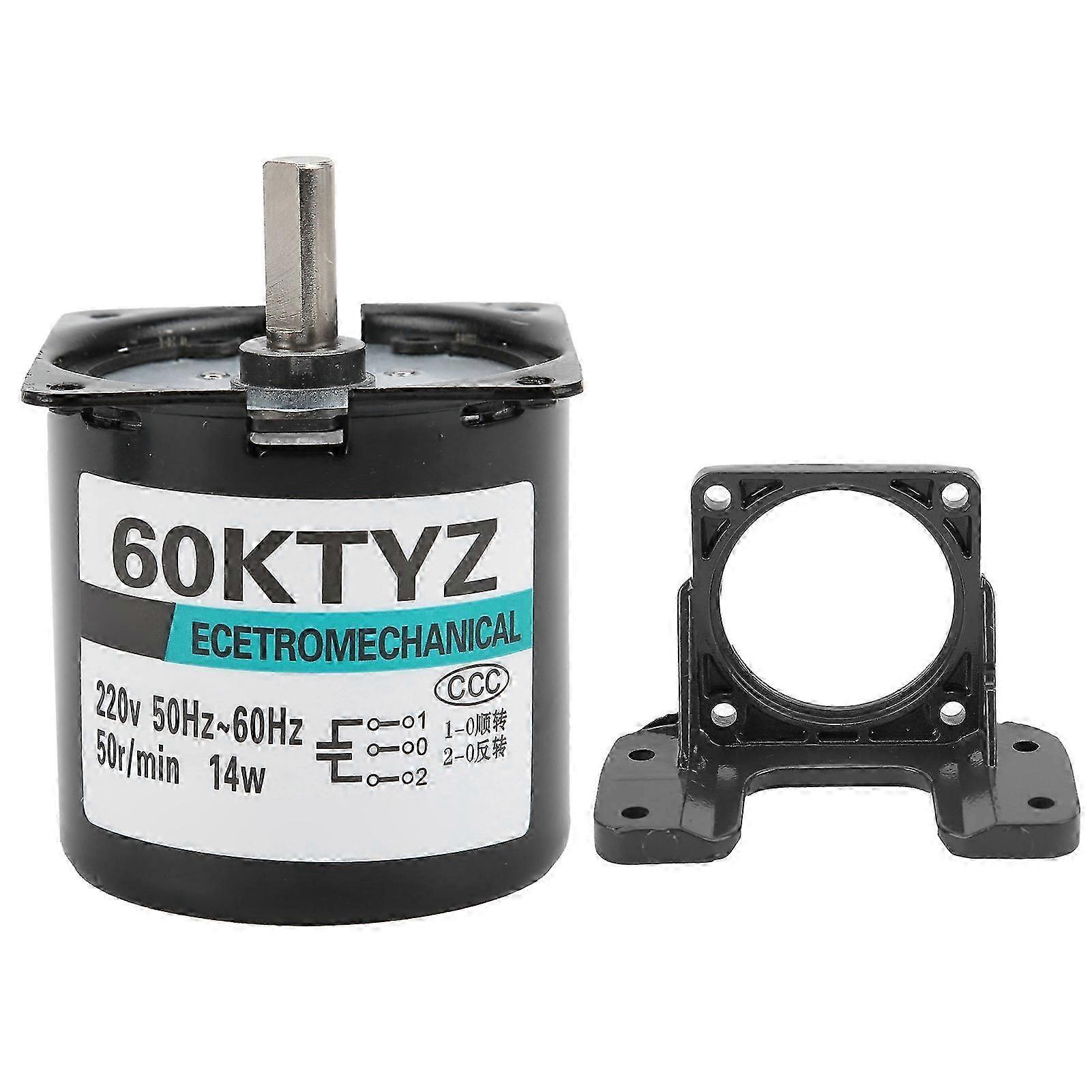 Ac220v Permanentmagnet-synchronmotor Mit Exzentergetriebe, 50 U/min, Wellenzubehör Für Kompakten Getriebemotor