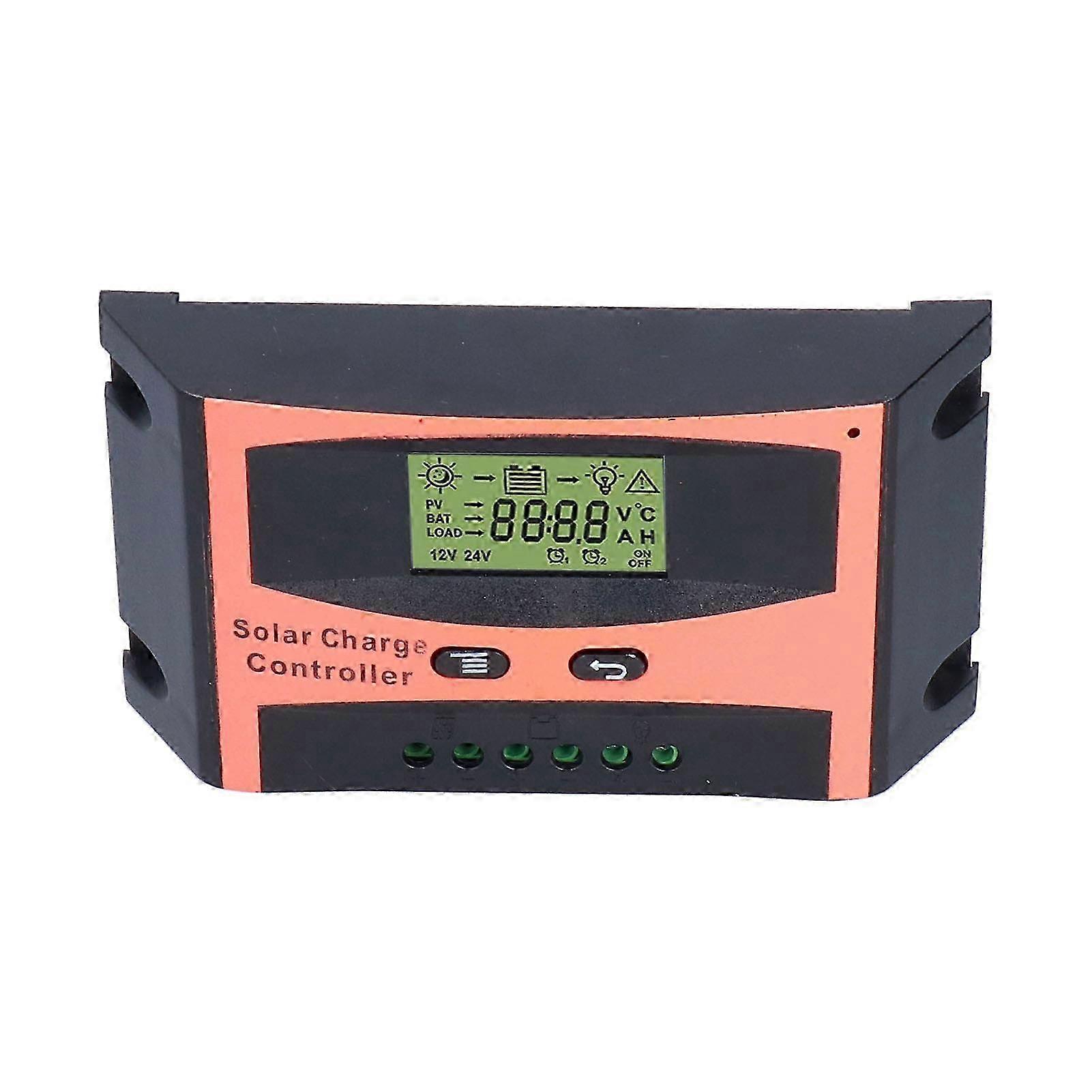 10a Pwm-solarladeregler Mit Lcd-bildschirm, Schaltungsschutz Und Verpolungsschutz, Ideal Zum Schutz Der Batterie.