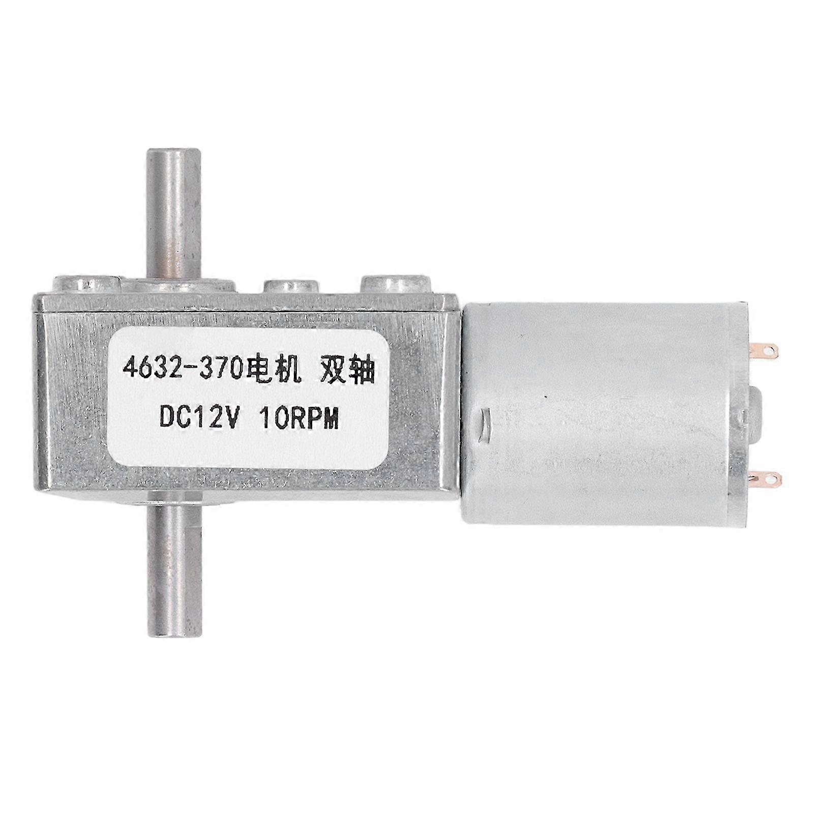 12v Doppelwellen-turbogetriebemotor, Hohes Drehmoment, 10 U/min Mikro-untersetzungsgetriebe Für Elektrowerkzeuge.