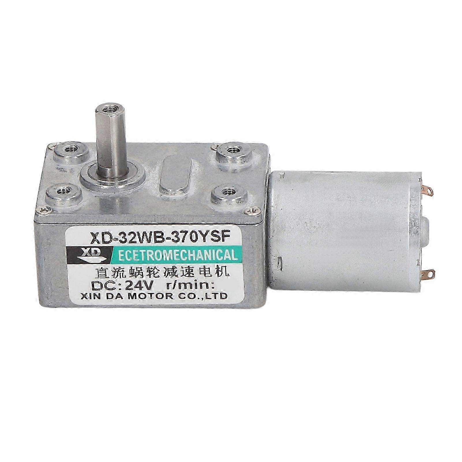 Selbsthemmender, Reversibler, Drehmomentstarker, Drehzahlverstellbarer Schneckengetriebemotor Mit 24v Dc 2w 20 U/min Elektrischer Turbinenuntersetzung