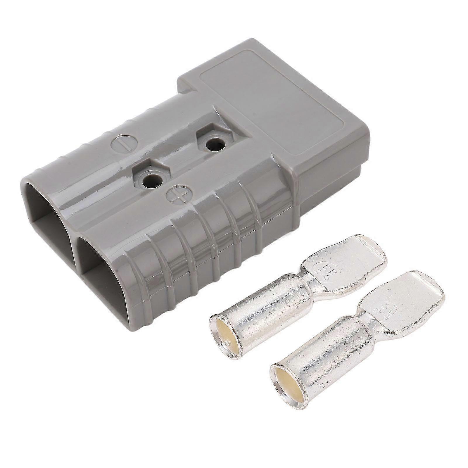 350a 600v Schnellverbinder, 2-poliger Trennstecker, Verchromt, Flammhemmend, Für Batterien.