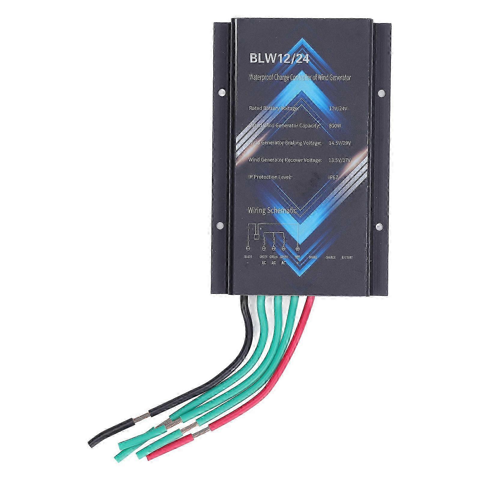 800-w-windkraftanlagenregler, Ip67 Wasserdicht, Aluminiumlegierung, 12-v-/24-v-generatorsteuerung