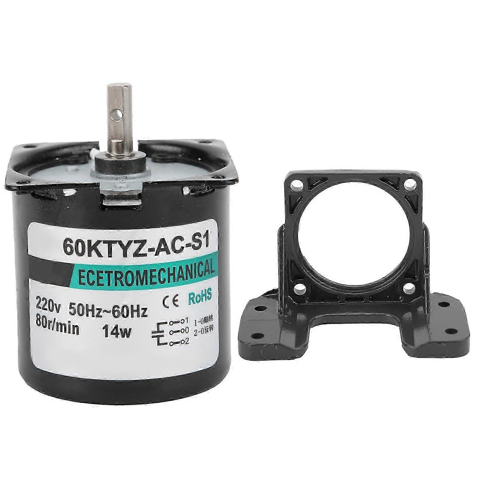 14-w-wechselstrom-synchronmotor, 2-wege, Hohes Drehmoment, Permanentmagnet, Zentrale Welle Mit Halterung, Xd60ktyz (80 U/min, 220 V)