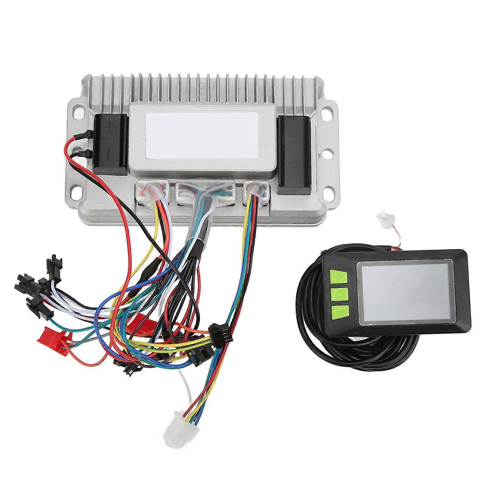 Bürstenloser 3-modus-sinuswellen-controller Mit Lcd-bildschirm, 48/60 V, 1000 W, Kühlkörper Für E-bikes, Komplettset
