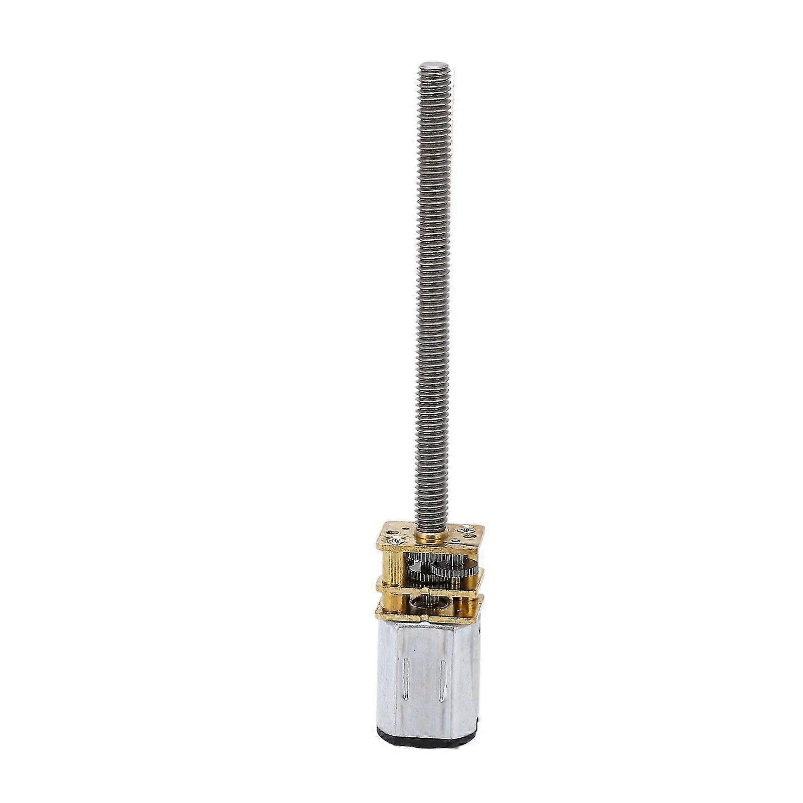 Mikrogetriebemotor, Hohes Drehmoment, 6 V Gleichstrom, 60 U/min, Lange Abtriebswelle, Gewindestange M4x55