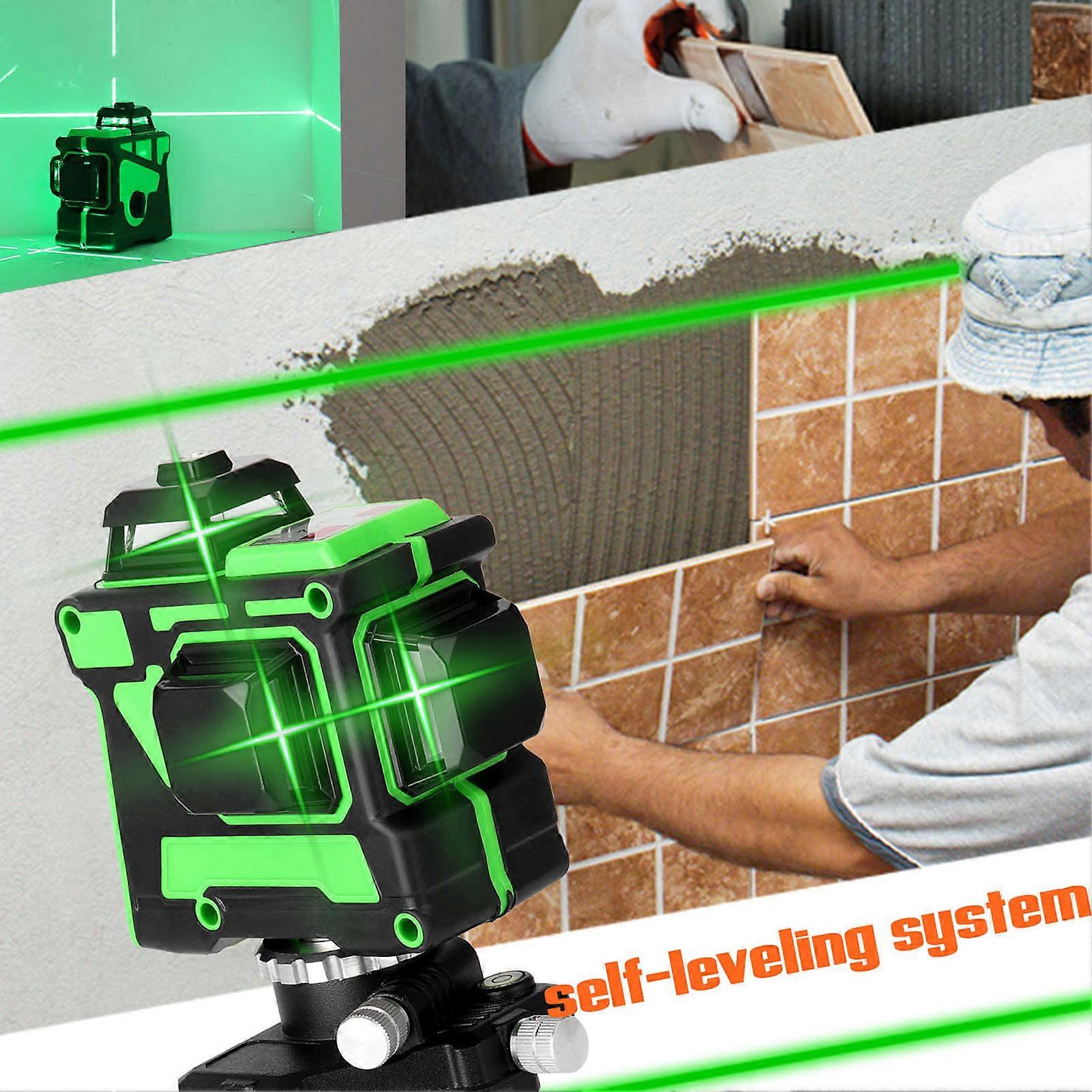 3d-360°-drehlaser-nivelliergerät, 1/4-zoll-schraubsockel, 12 Linien, Tapezierwerkzeug