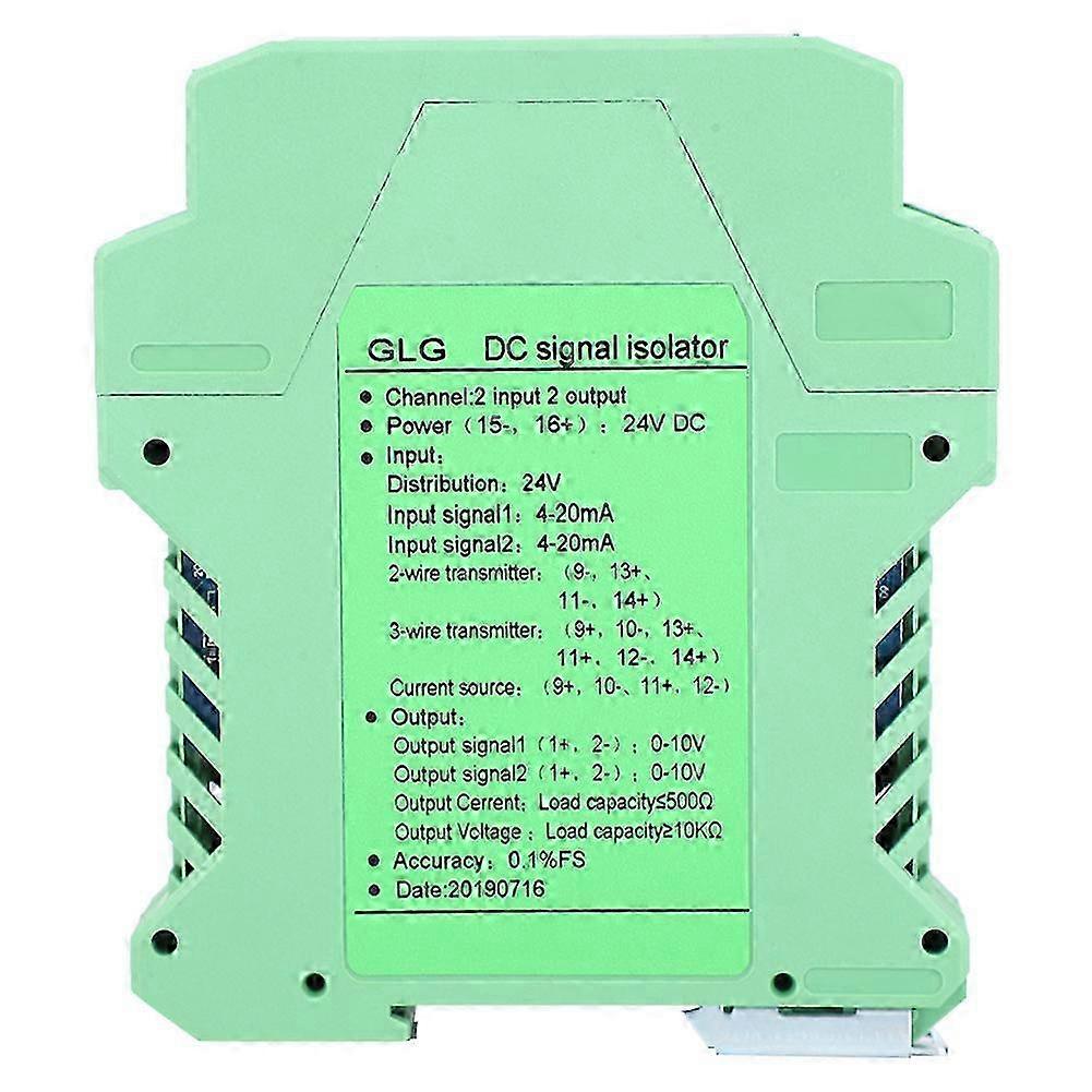 Dc 4-20ma Signalisolator, 2 Eingangs-2 Ausgangs-transmitter-konditionierer, 0-10v Ausgang, Industrielles Umwandlungsmodul.