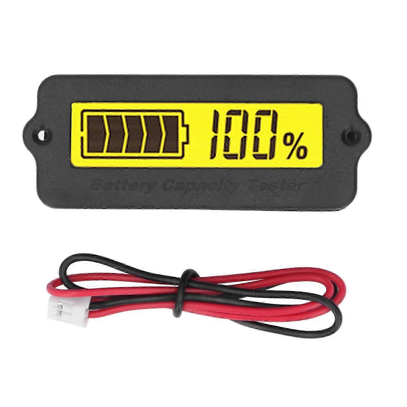 12v-batterieanalysator Mit Digitaler Füllstandsanzeige, Tragbarer Spannungsmonitor Für Wohnmobile Und Elektrofahrzeuge, Präzise Batteriemessung.