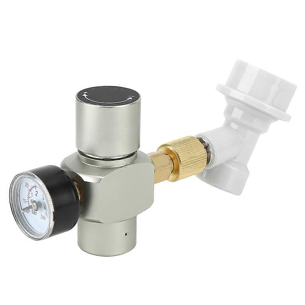 Co2-druckregler Für Heimbrauen, Gaskartusche Mit Kunststoffanschluss, Manometer (0–60 Psi), Zapfanlage, Flaschenanschluss