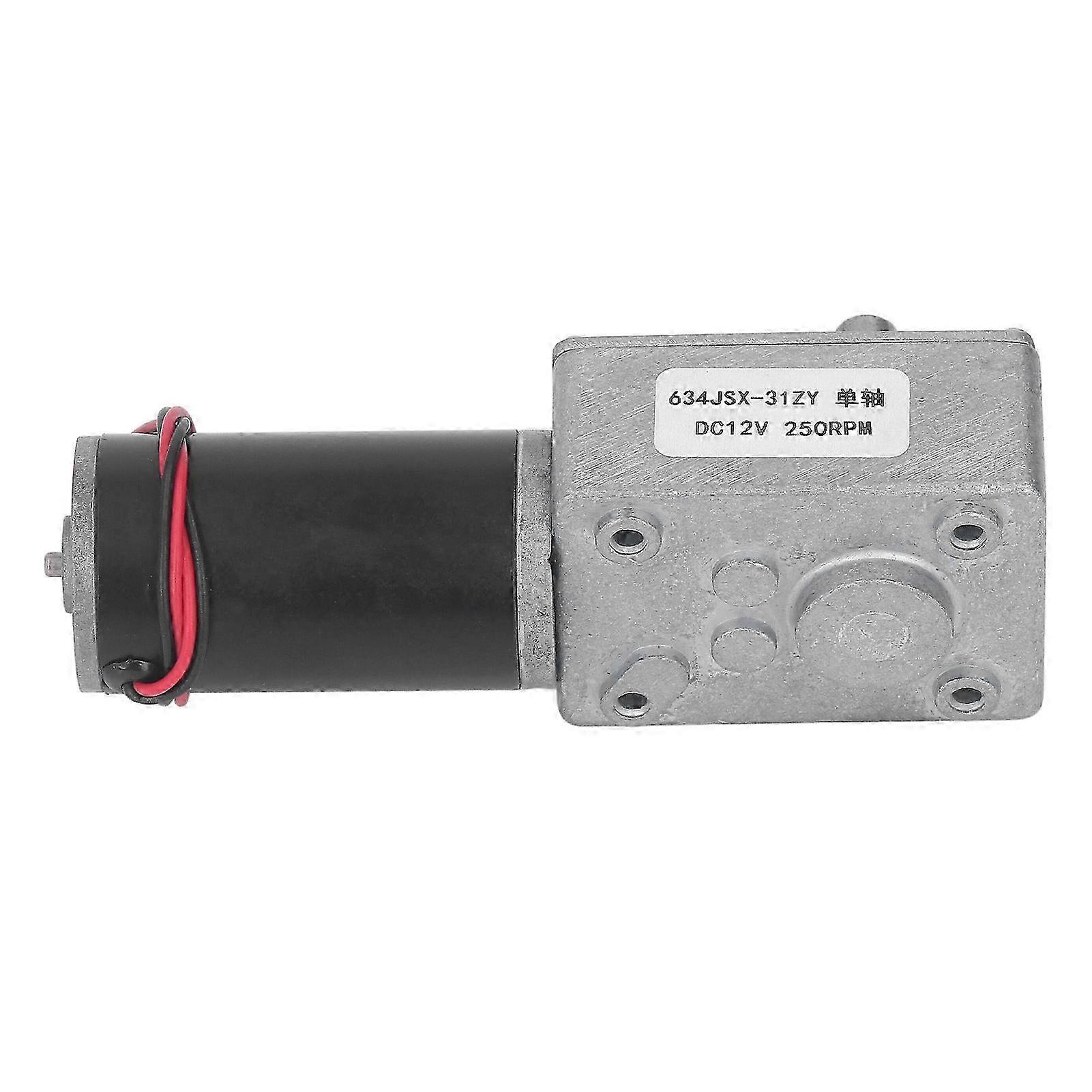 12v Dc Selbsthemmender Schneckengetriebe-elektromotor, Einwellig, Drehzahlreduzierer 634jsx 31zy, 250 U/min, Hohes Drehmoment, Für Industrielle Anwendungen Und Heimwerkerprojekte.