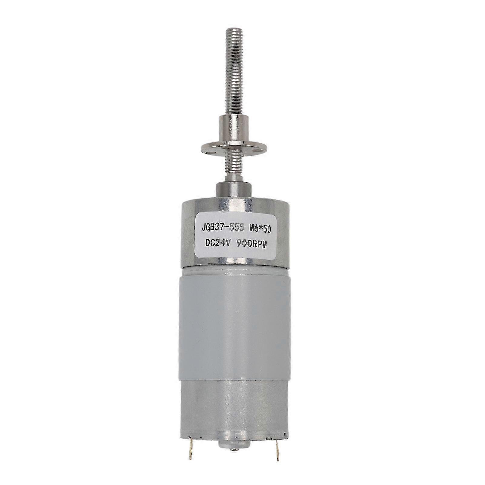 24v Dc Selbsthemmender Schneckengetriebemotor, Hohes Torsionsvermögen, M6x50mm Flanschgetriebe, 900 U/min, Für Industrielle Anwendungen.