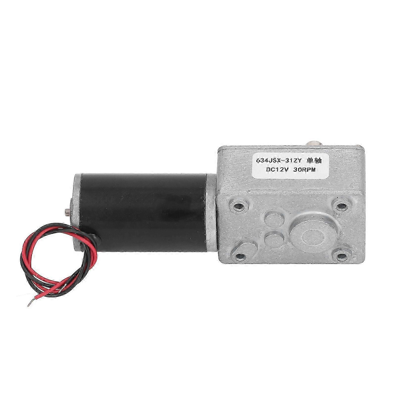 12-v-gleichstrom-schneckengetriebemotor, Einwellig, Selbsthemmend, Reversibel, 30 U/min, Modell 634jsx 31zy, Für Industrielle Anwendungen