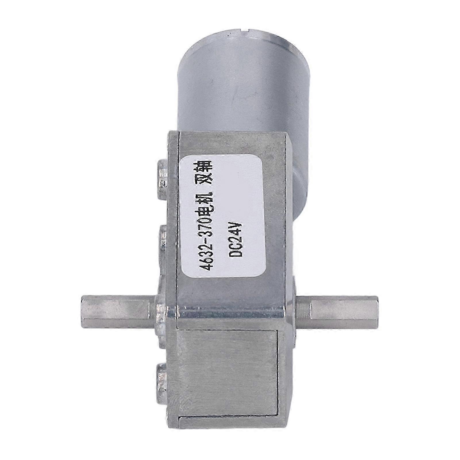 24-v-gleichstrom-doppelwellen-getriebemotor, Selbsthemmendes Schneckengetriebe, 210 U/min, Hohes Drehmoment