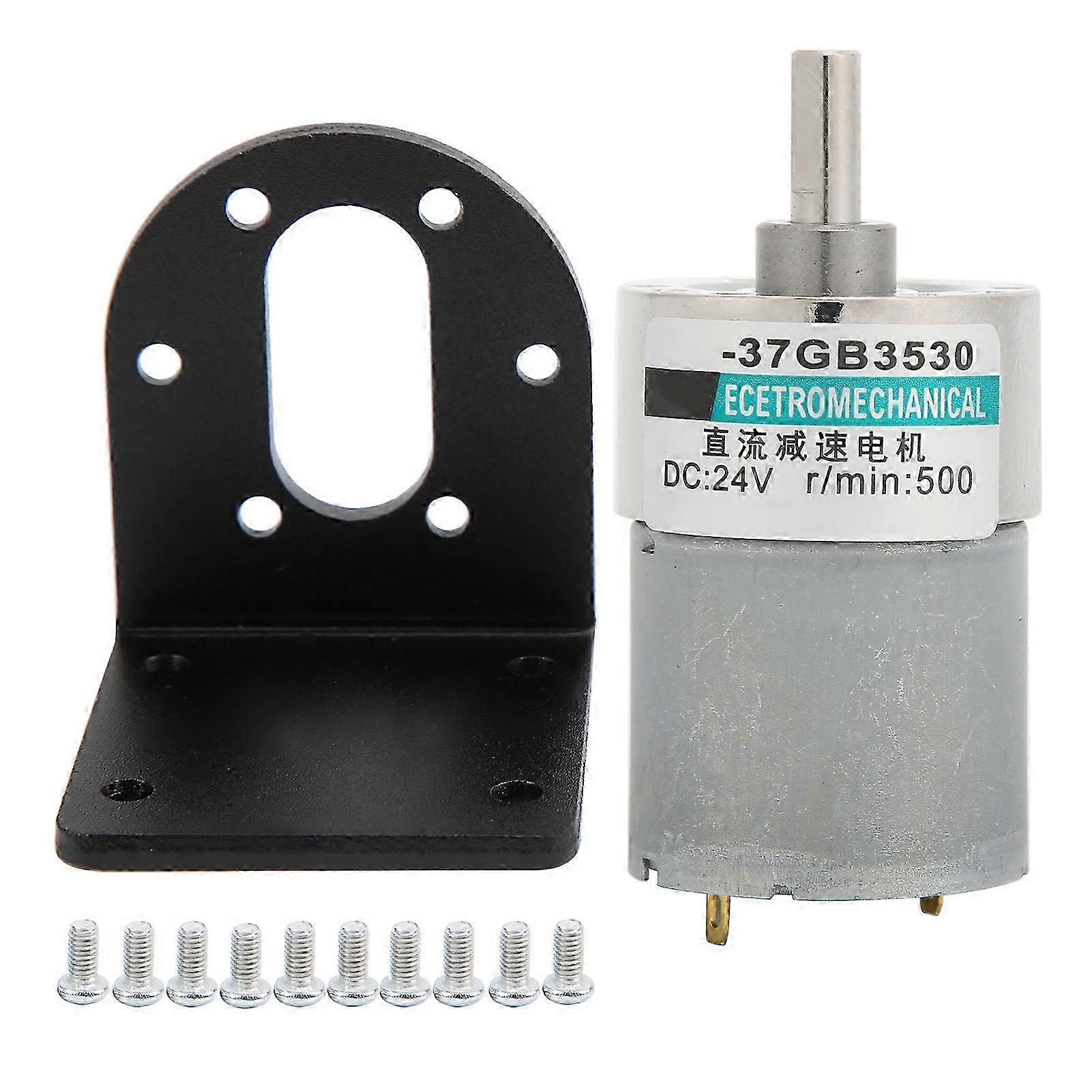 24v Dc Getriebemotor Xd37gb3530, Langsam Laufender Mikro-dc-motor, Hohes Drehmoment, Permanentmagnet, Halterung Inklusive, 500 U/min, Robust Und Zuverlässig.