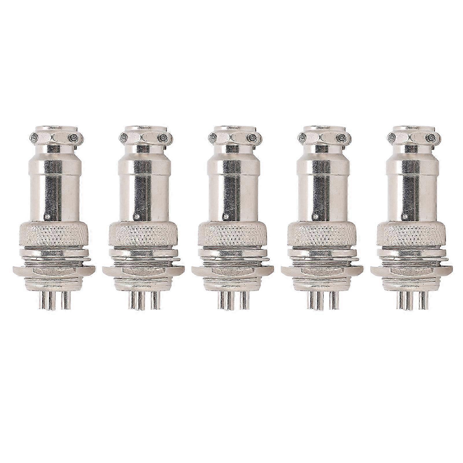Flugzeugstecker Gx16 16mm 3-polig, 5 Stück Buchse/stecker, Metall-einbaugehäuse, 450v Stromversorgung, Industriestecker.
