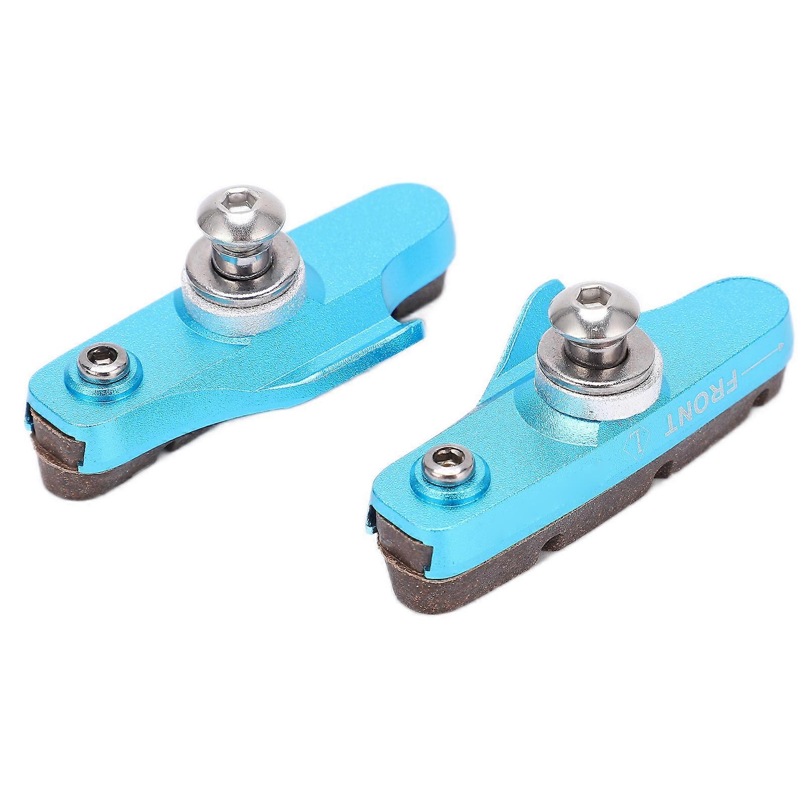 Set Mit 2 Cansucc Bremsbelägen Für Mountainbikes Und Rennräder, Hochleistungs-v-förmige Bremsbeläge, Einfacher Austausch, Kompatibel Mit Standard-bremssätteln