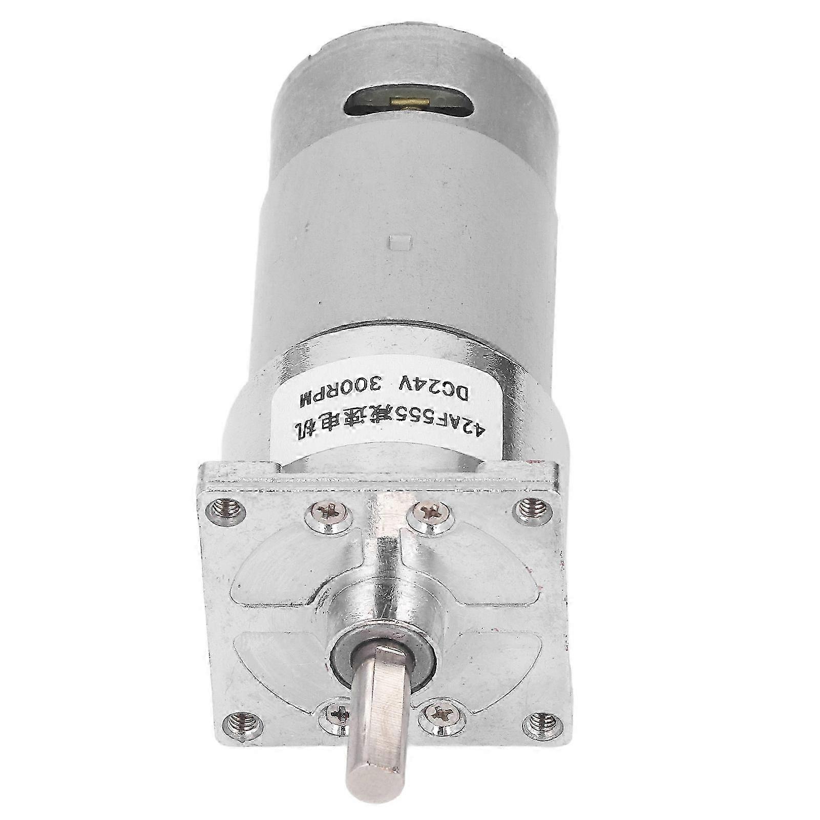 24v Gleichstrom-getriebemotor Mit Selbsthemmendem Schneckengetriebe, Zentraler Welle, Cw Ccw, 42f555, 300 U/min, Drehzahlreduzierer.
