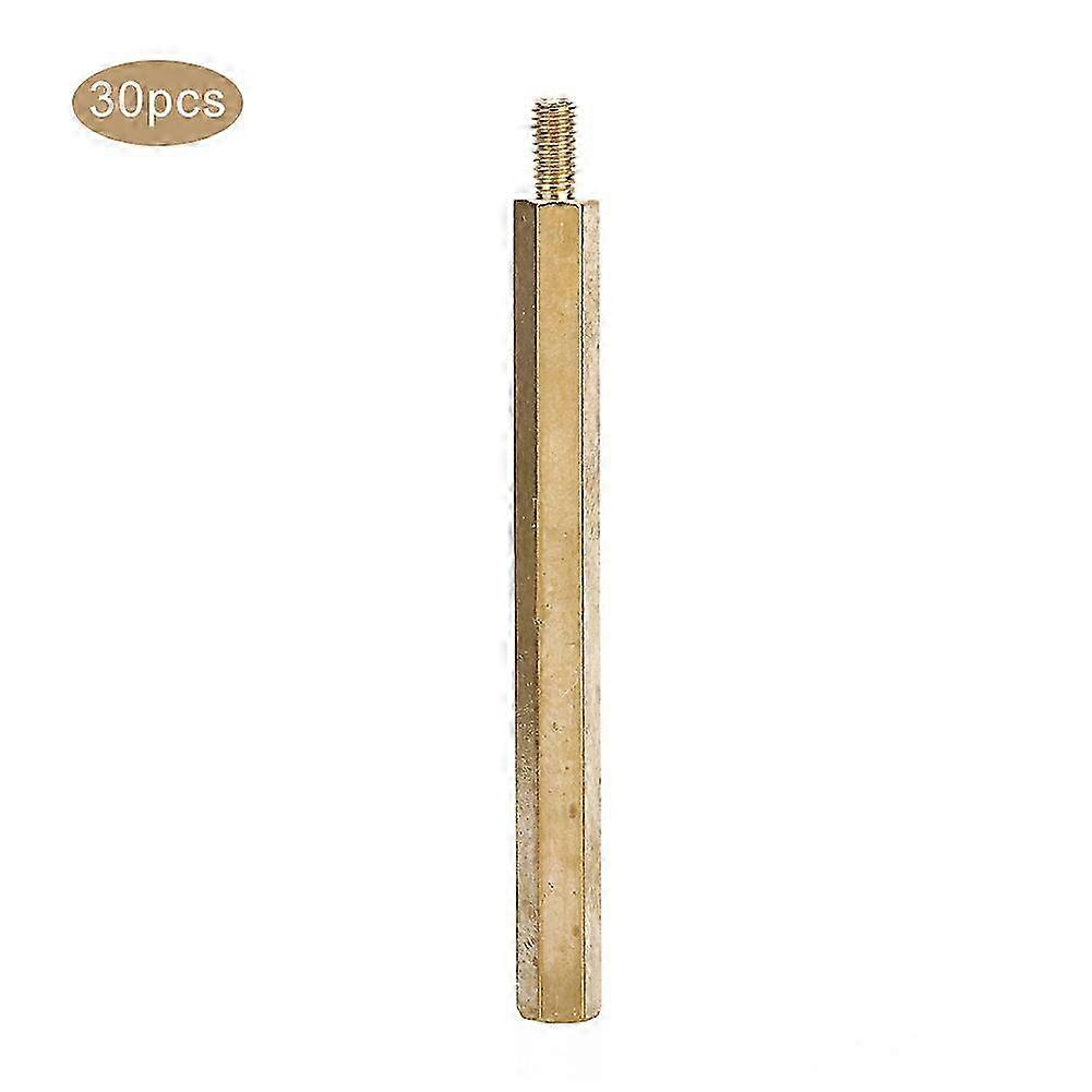 Messing-m3-sechskant-abstandshalter-set Mit Einzelkopf, Leiterplattenersatz, M3 X 35 Mm Schrauben, 30 Stück