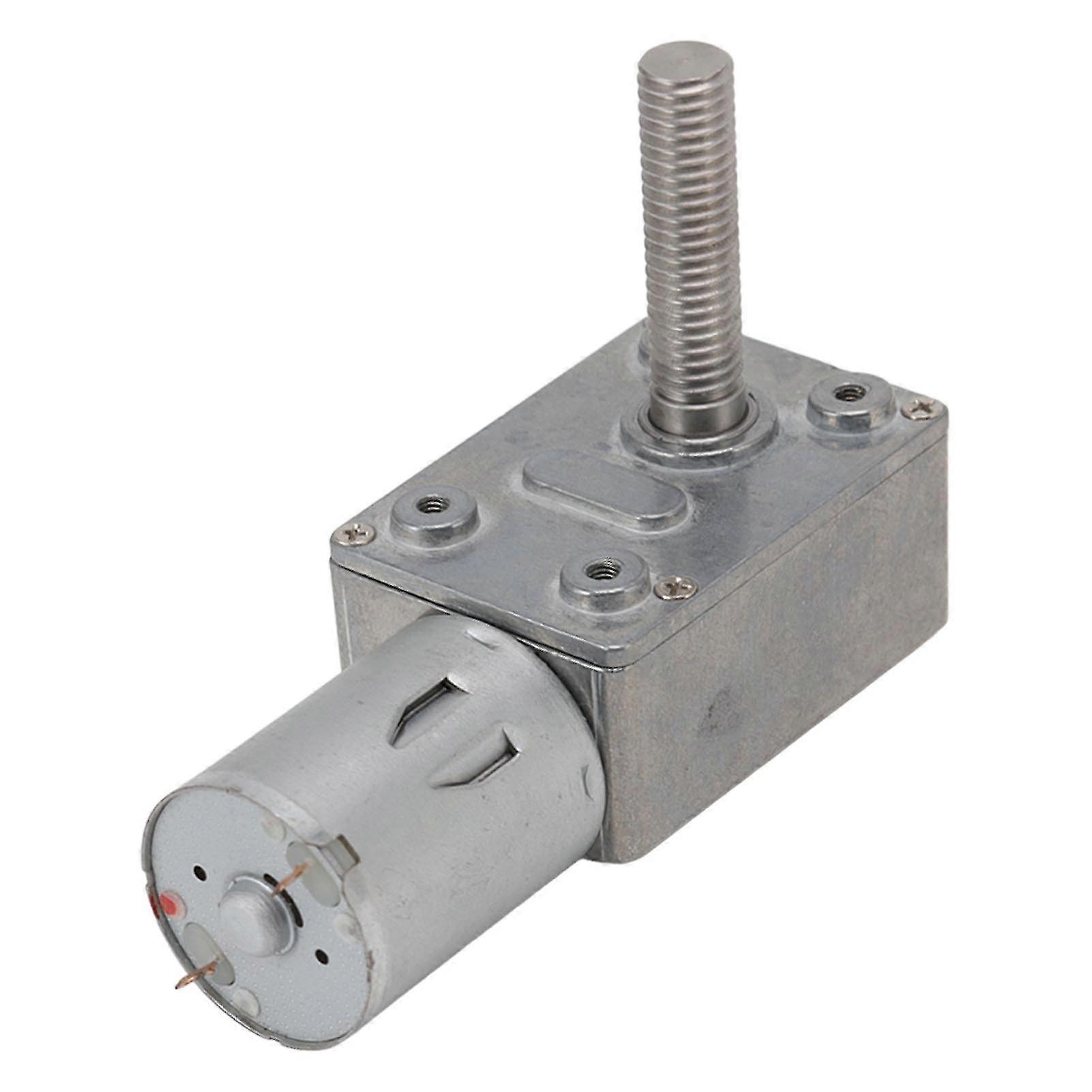 12v Gleichstrom-getriebemotor, Hochdrehmomentstarkes Schneckengetriebe, M8x33mm Welle, 210 U/min, Selbsthemmend Und Reversibel, Kompaktes Elektrisches Getriebe Für Industrielle Anwendungen Und Heimwer