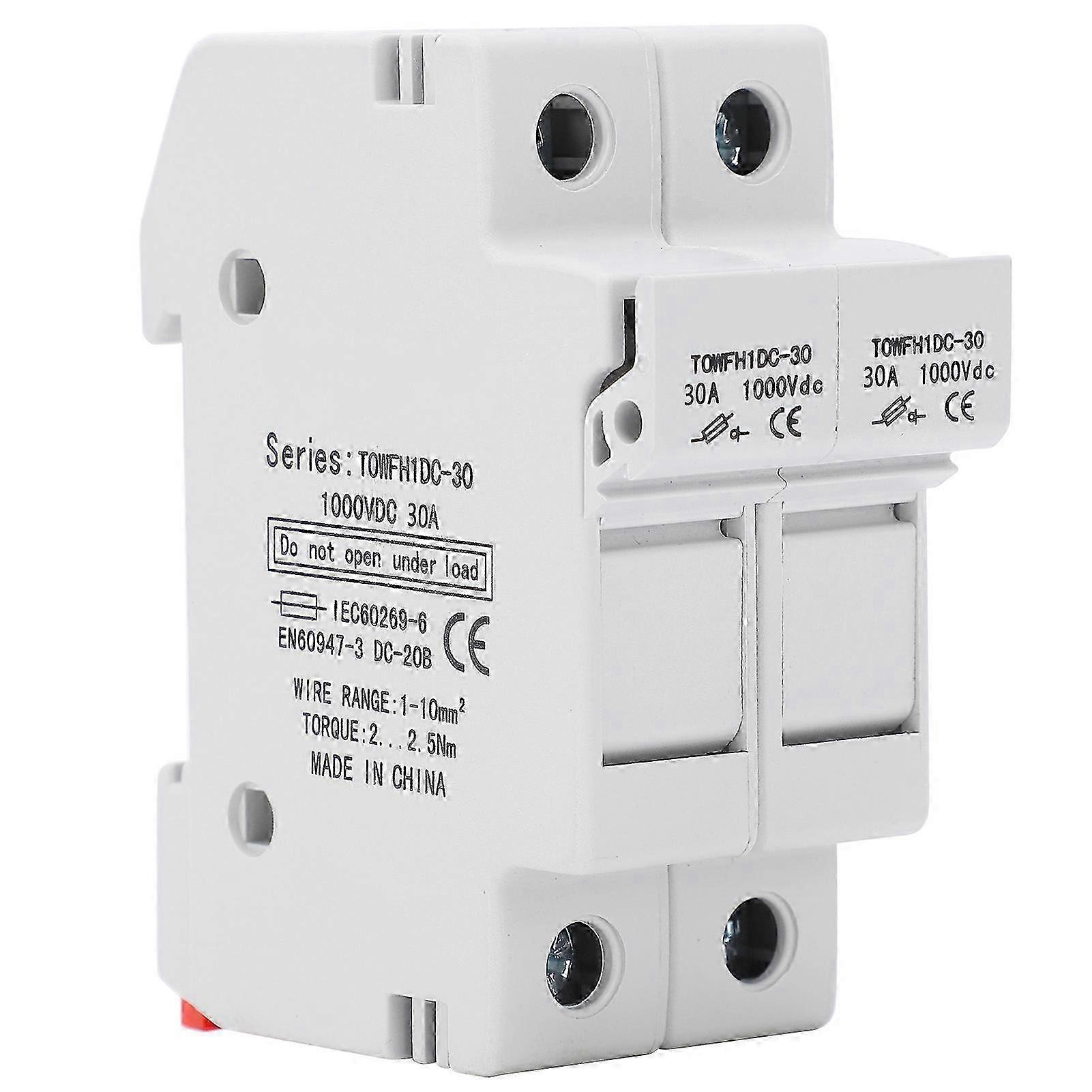 2-poliger Sicherungshalter, Din-schiene, 1000 V Dc 20 A Stromverteilung, Towfh1dc, Industriesteuerung