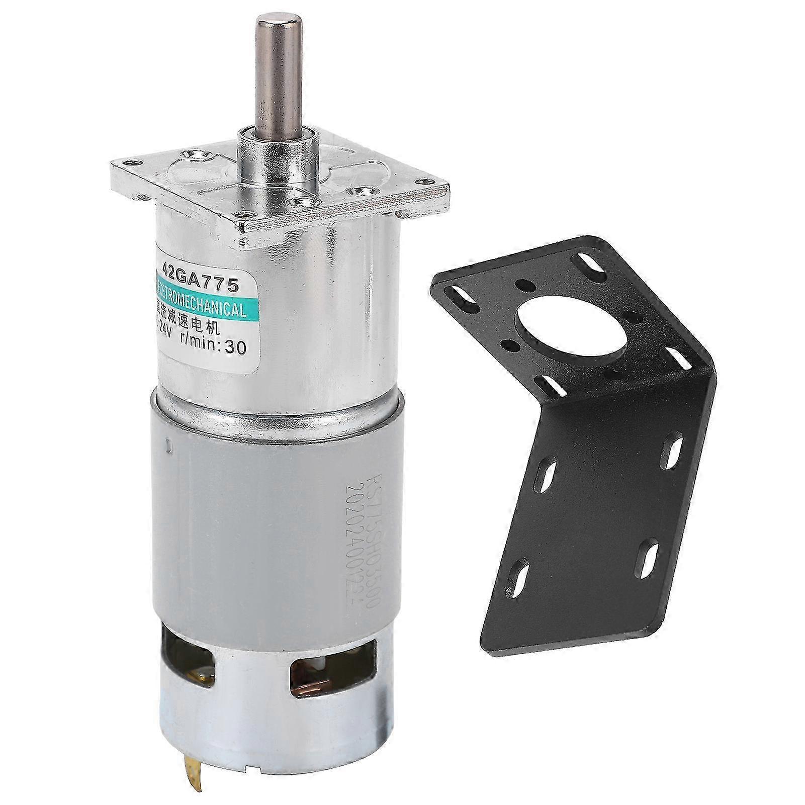 24v Gleichstrom-getriebemotor Xd42ga755, 30 U/min, Reversible Welle Cw/ccw, Permanentmagnet, Niedrige Drehzahl, Montagehalterung, Sportsteuerung, Vielseitig Einsetzbar.
