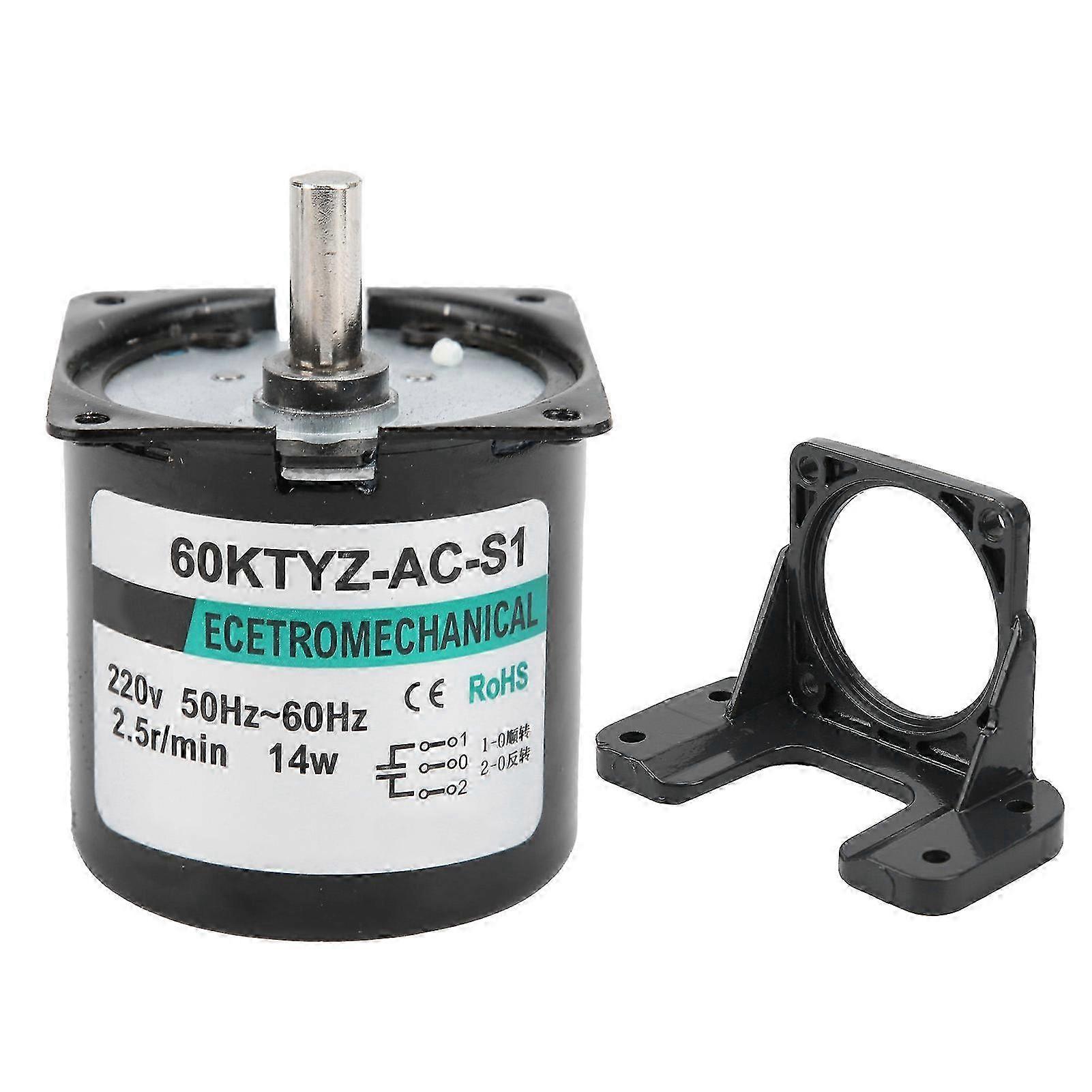 Mikro-wechselstrom-synchronmotor 220 V Mit Metallgetriebe, Präzisionszahnrädern, Drehzahl 2,5 U/min, Zubehör Für Industriemaschinen, Langlebiges Mechanisches Gerät.