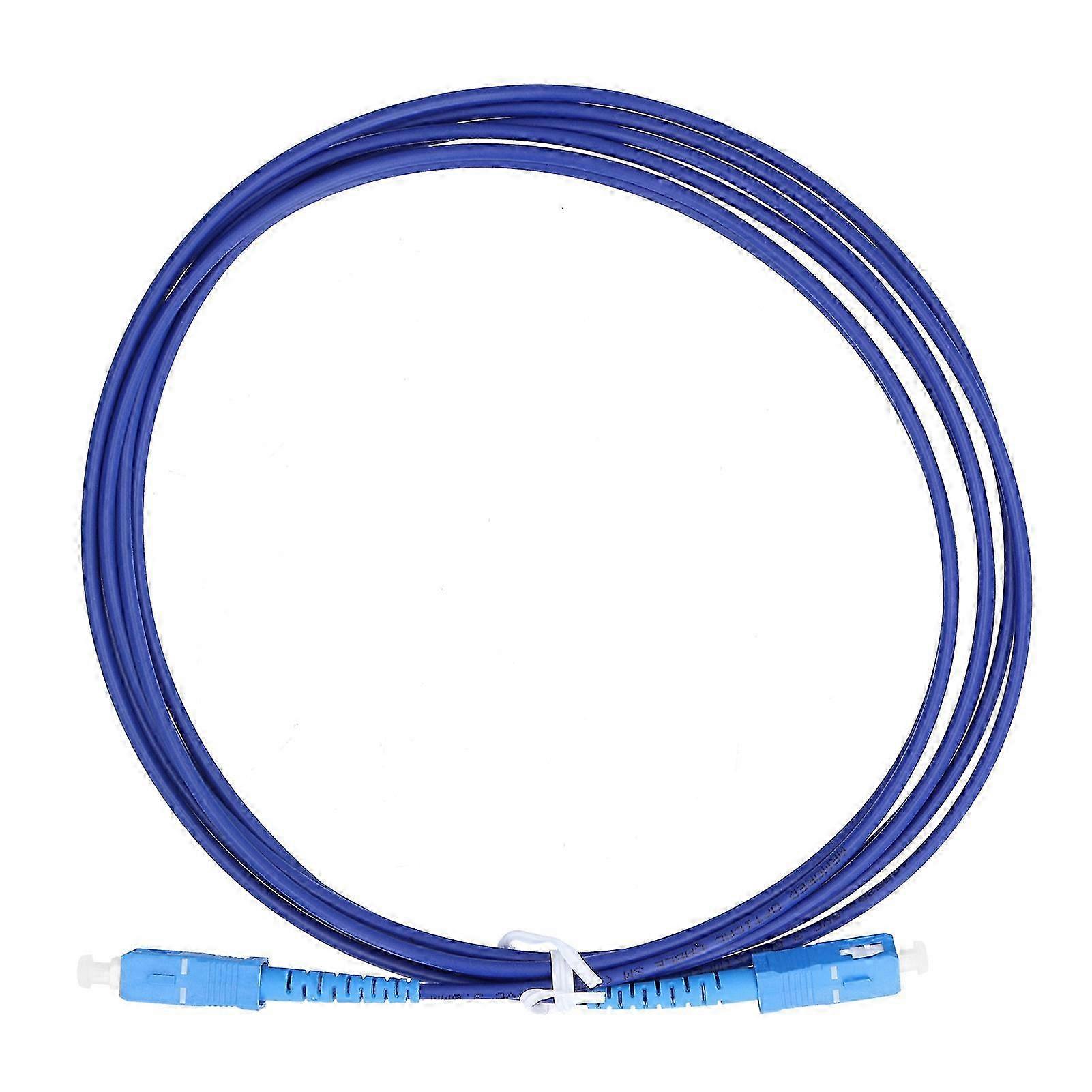 Sc-upc Einzelfaser-geschirmtes Optisches Kabel, 3 Meter Singlemode-patchkabel, Blauer Stecker, 1-adrige Geschirmte Faser.